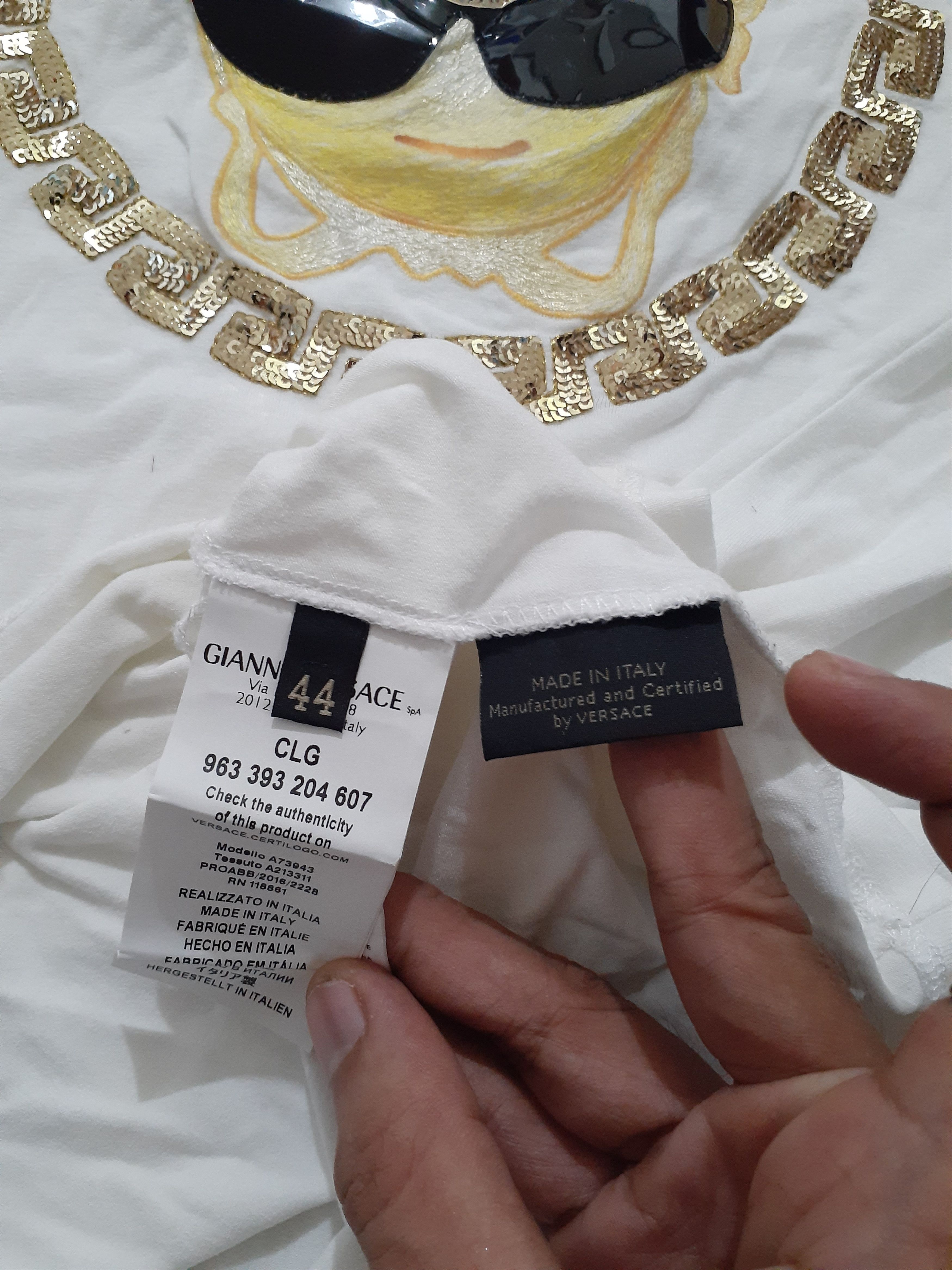 Designer × Versace Versace Medusa Shades Tee Size M / US 6-8 / IT 42-44 - 5 Thumbnail