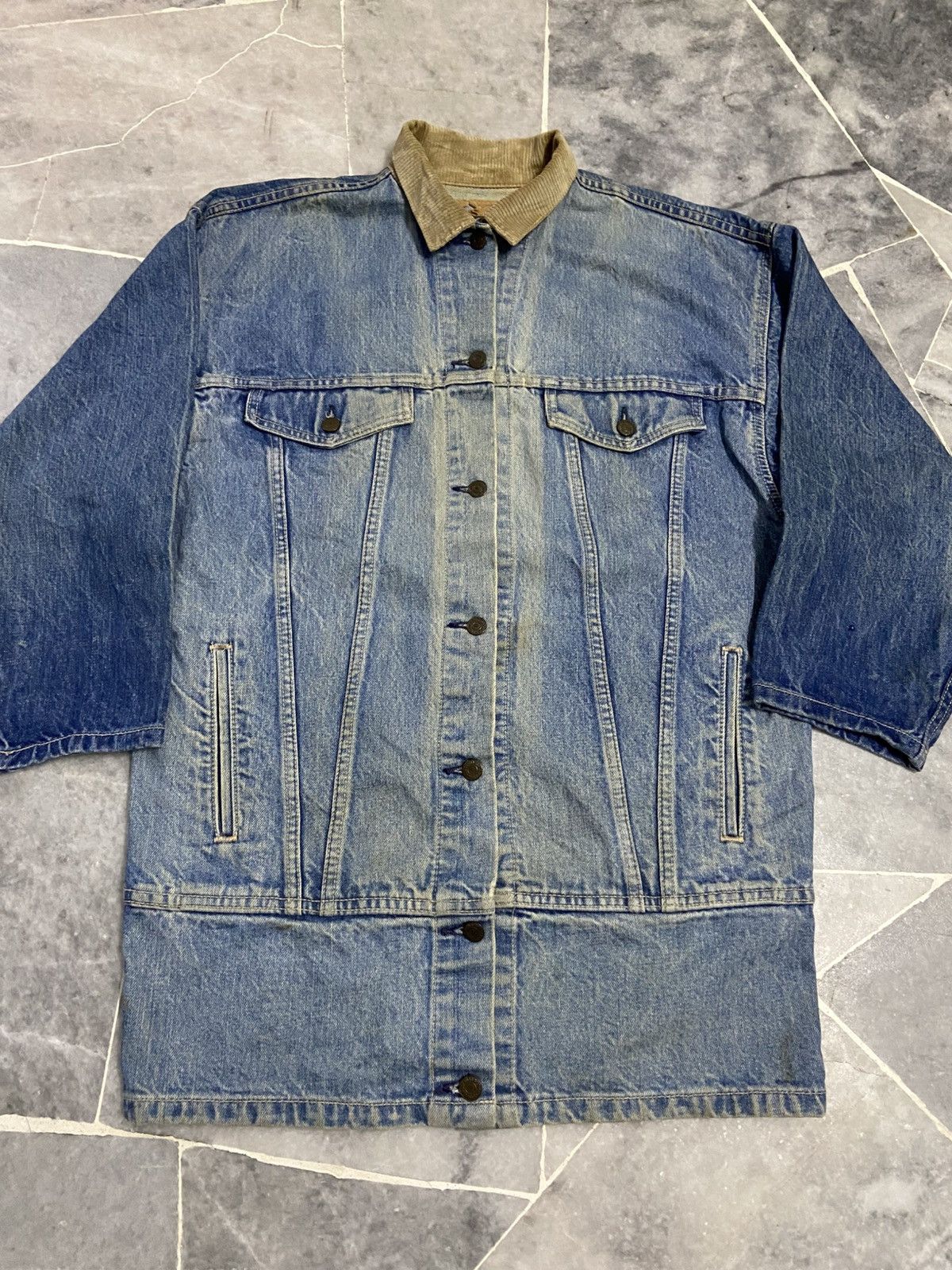 Levi's Vintage 80s Levis Denim Jacket Trucker 77932 Size US S / EU 44-46 / 1 - 4 Thumbnail