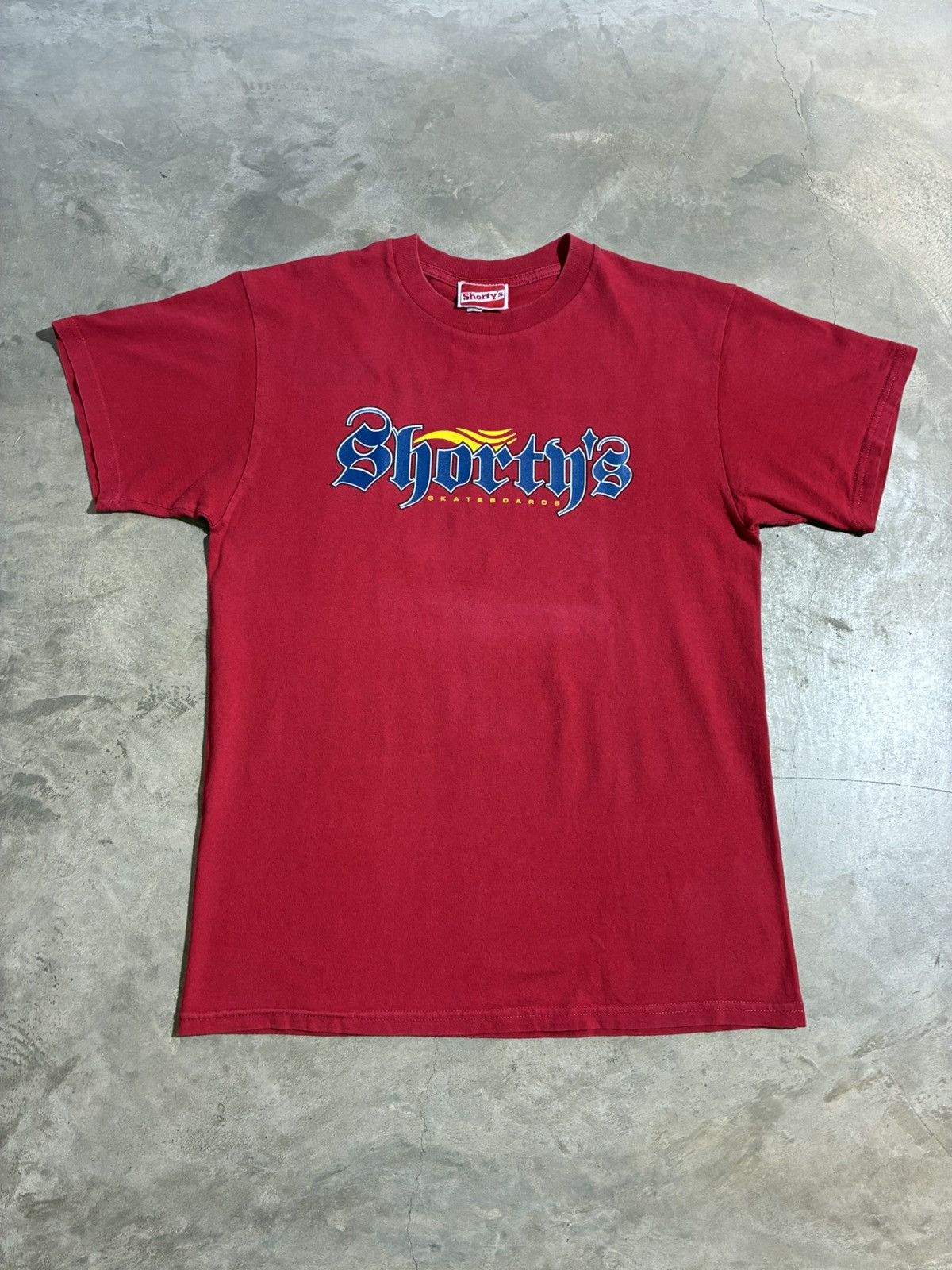 Shorty's Skateboards Vintage Shorty’s Red T Shirt L Skatewear 90s made in USA Size US L / EU 52-54 / 3 - 1 Thumbnail