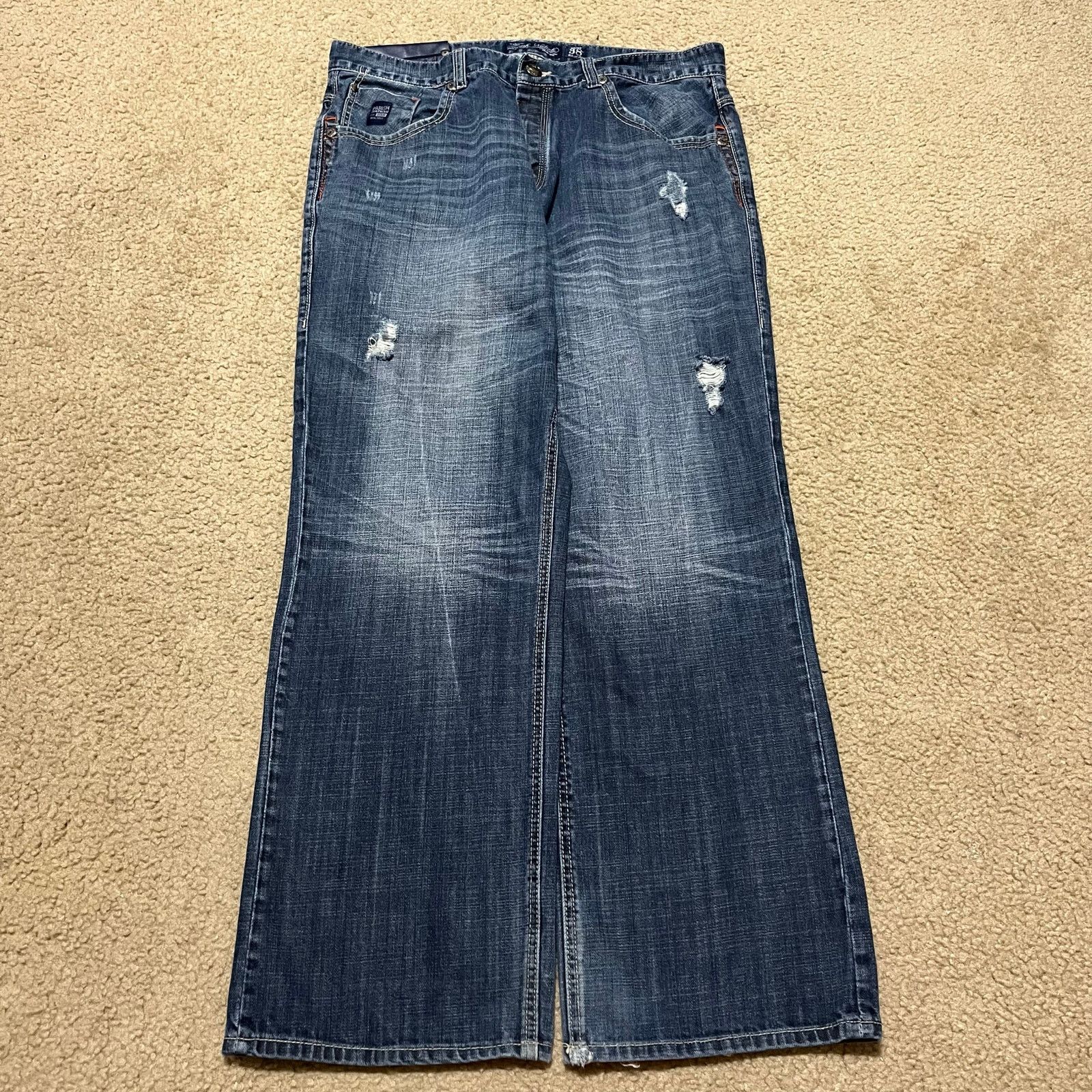 Parish Nation Parish Nation Y2K Baggy Skater Embroidered Acid Washed Jeans Size US 36 / EU 52 - 1 Thumbnail