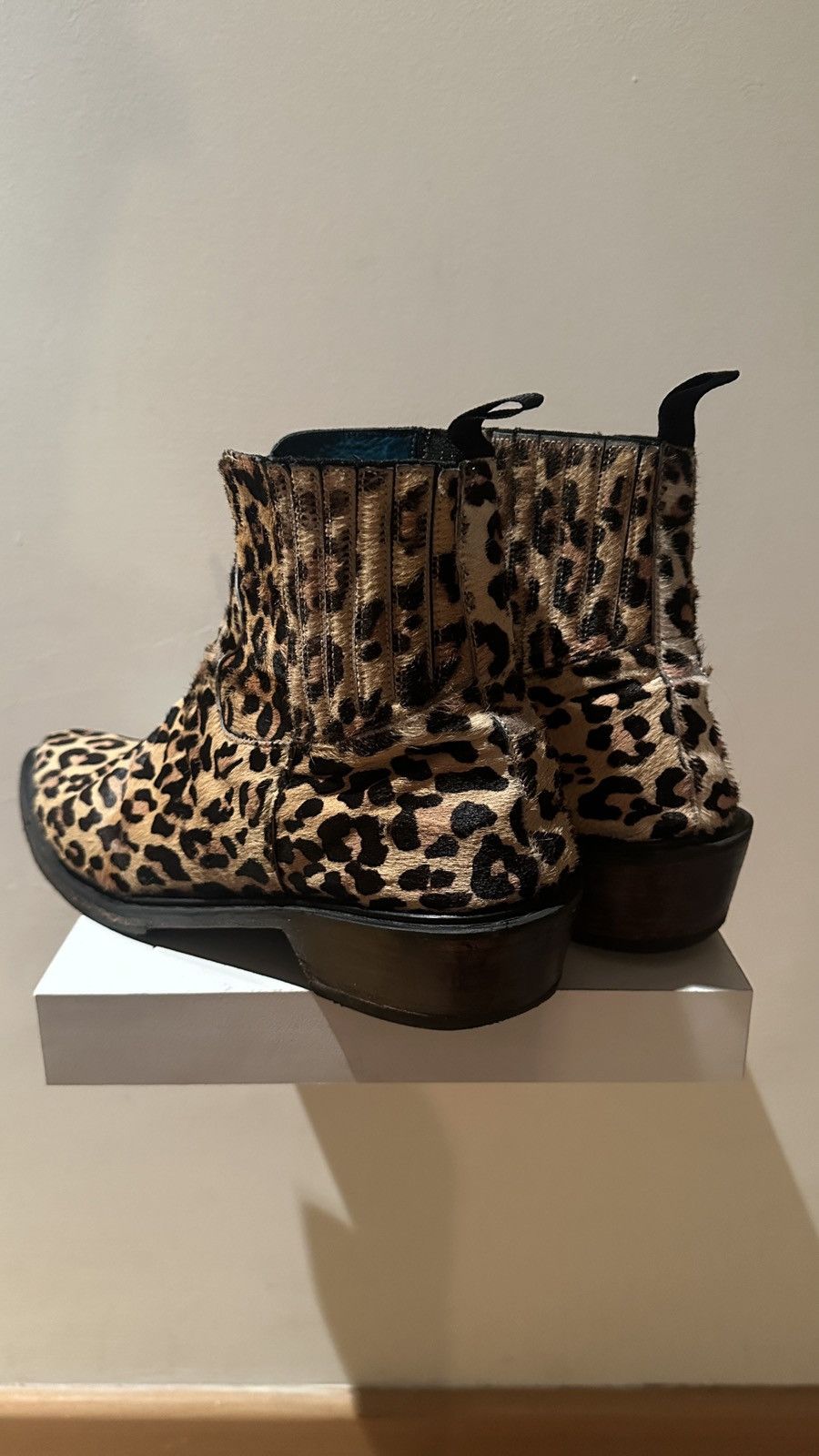 Handmade Custom Made Animal Print boots 8.5us amiri ysl Celine Size US 8.5 / EU 41-42 - 6 Thumbnail