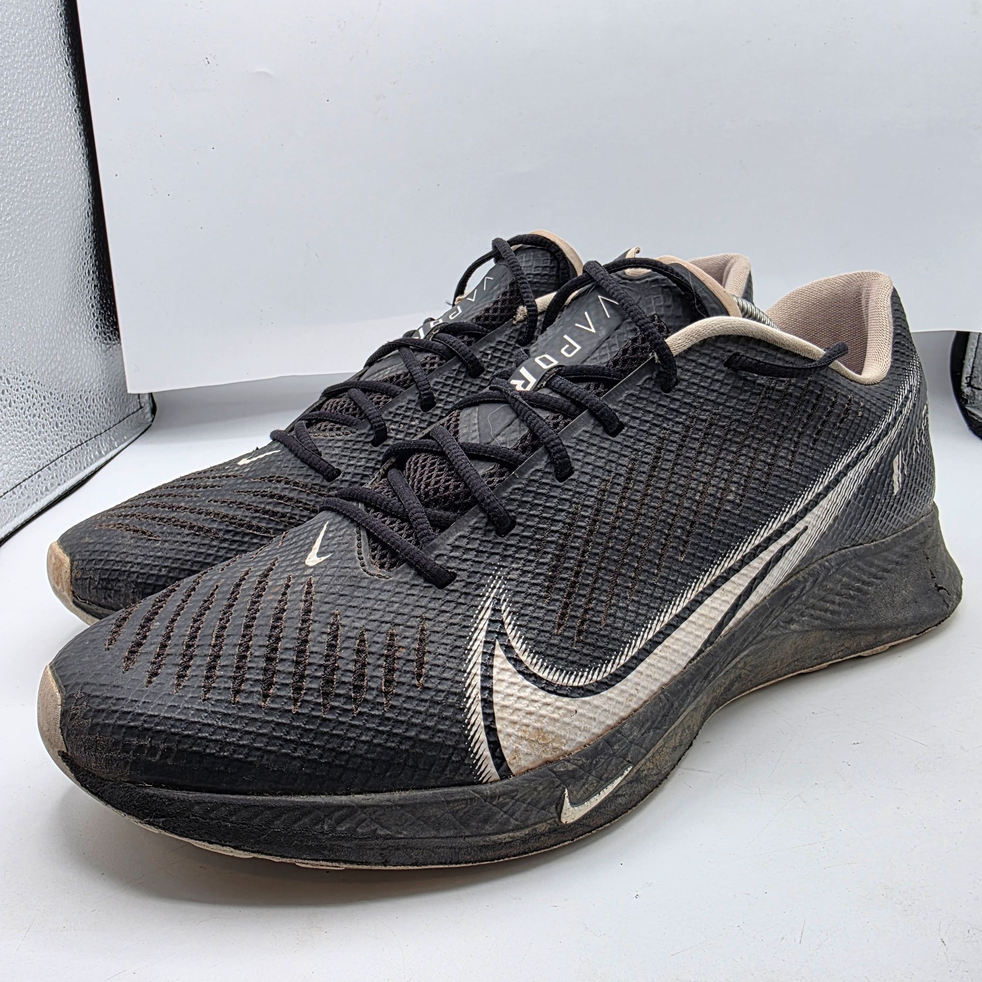 Nike Nike Vapor Edge Turf Mens Size 12 Black White Football Train Size US 12 / EU 45 - 3 Thumbnail