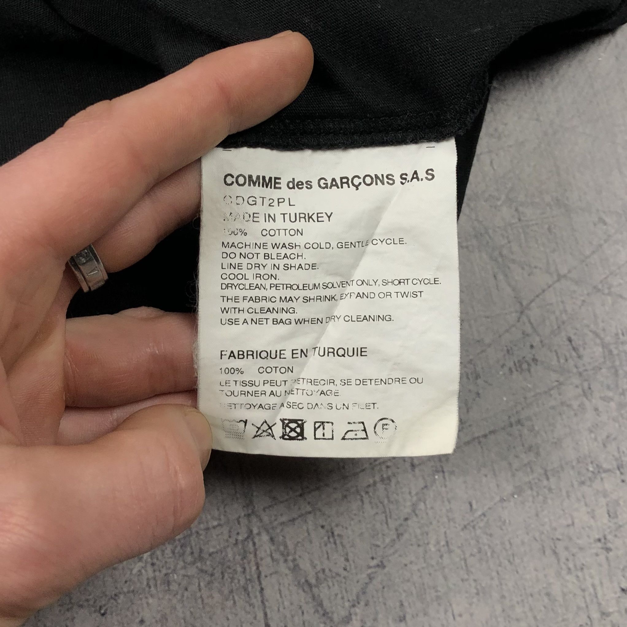 Comme des Garcons Comme des Garsons Shirt Basic Tee Size US L / EU 52-54 / 3 - 6 Thumbnail
