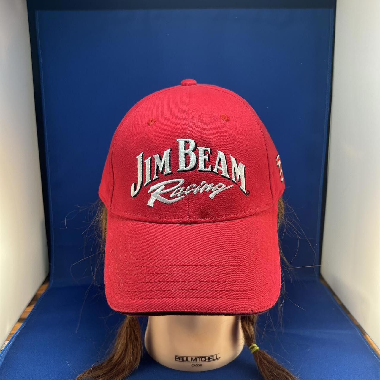 Designer Jim Beam Racing Cap - Vintage Red Hat Size ONE SIZE - 1 Thumbnail