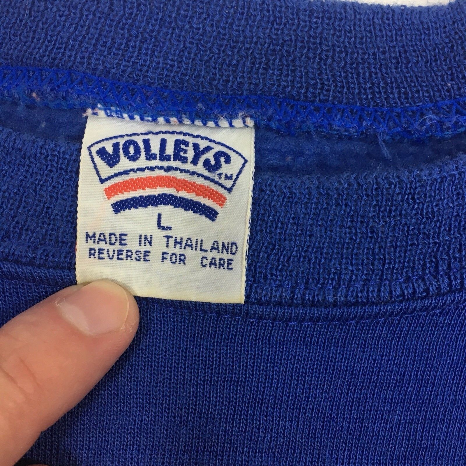 Other Vtg VOLLEYS COLORBLOCK Sweatshirt Retro Surfer Sweater Size US L / EU 52-54 / 3 - 2 Thumbnail