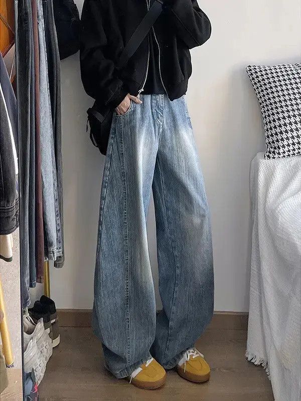 Japanese Brand Retro loose washed casual jeans Size US 32 / EU 48 - 4 Thumbnail