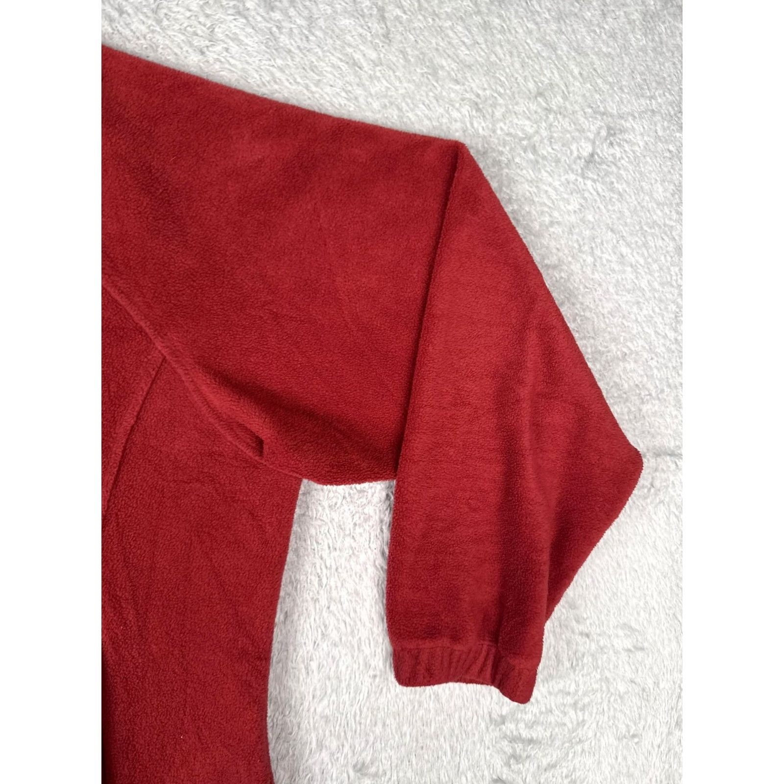 Vintage Columbia Jacket Womens 2X Red Fleece Full Zip Pockets Outdoor Hiking Warm Size XXL / US 16-18 / IT 52-54 - 2 Thumbnail
