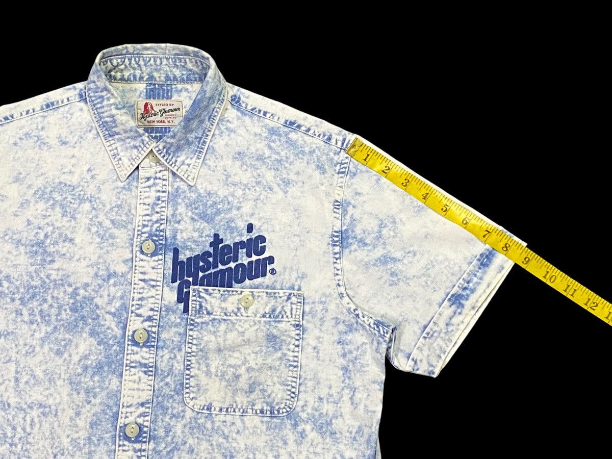 Hysteric Glamour × Japanese Brand Rare Design‼️Hysteric Glamour Acid Wash Shirt Button Ups Size US M / EU 48-50 / 2 - 7 Thumbnail