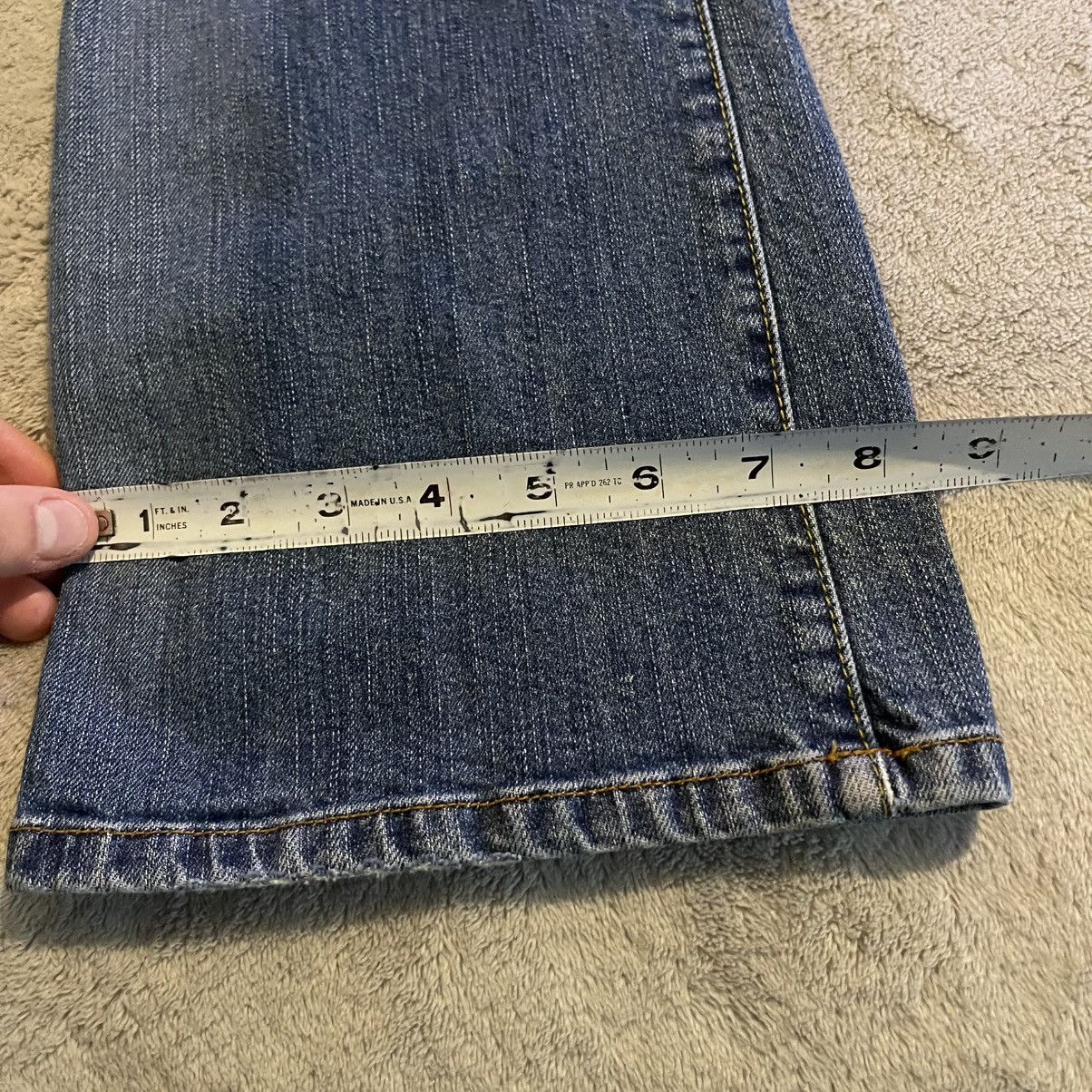 Lucky Brand VTG Lucky Brand Jeans Womens 4/27 Blue Bootcut Made USA Y2K Size 29" - 11 Thumbnail