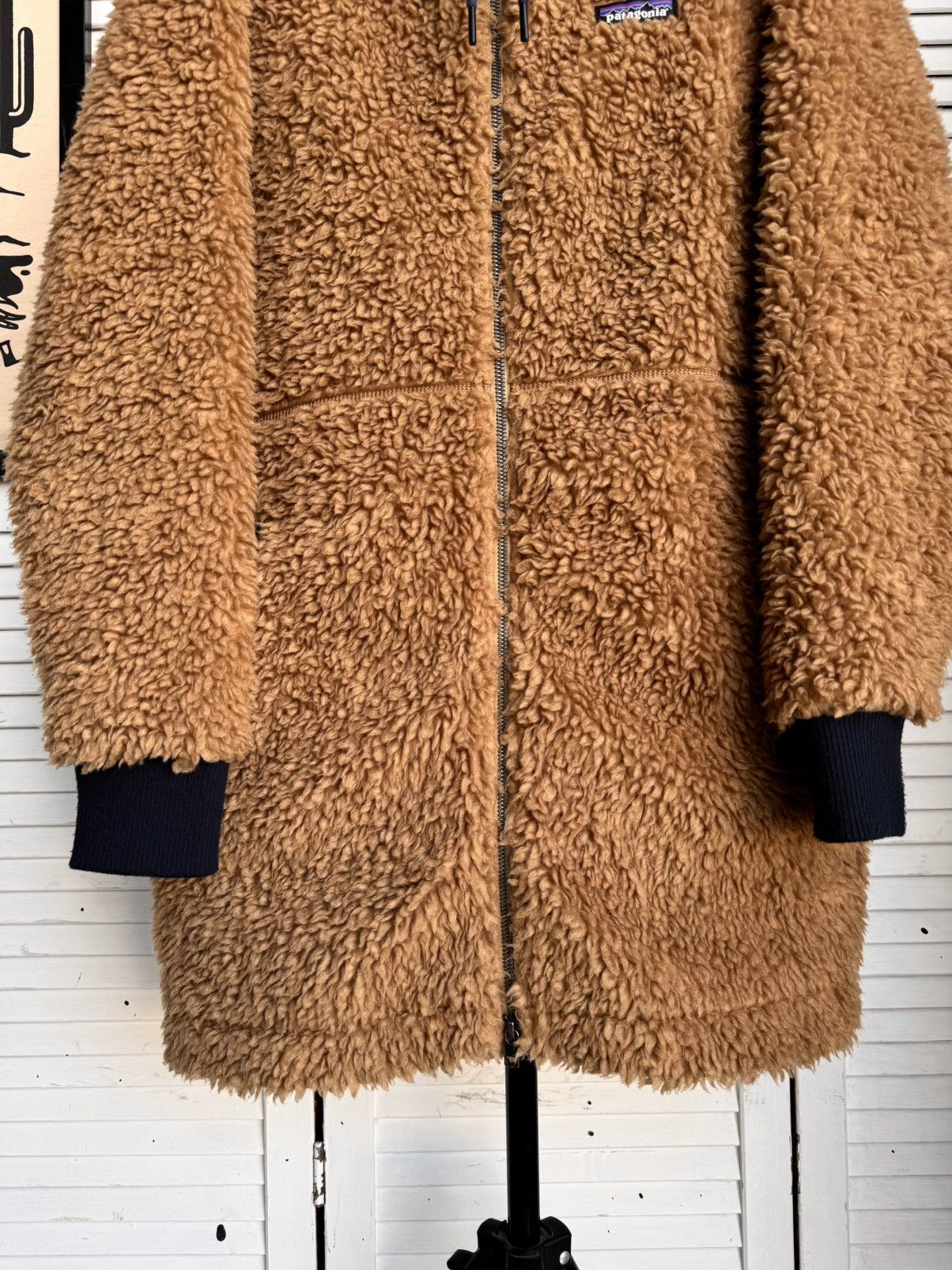 Patagonia Patagonia Dusty Mesa Parka Jacket Sherpa Ivory Long Coat Y2K Size S / US 4 / IT 40 - 5 Thumbnail