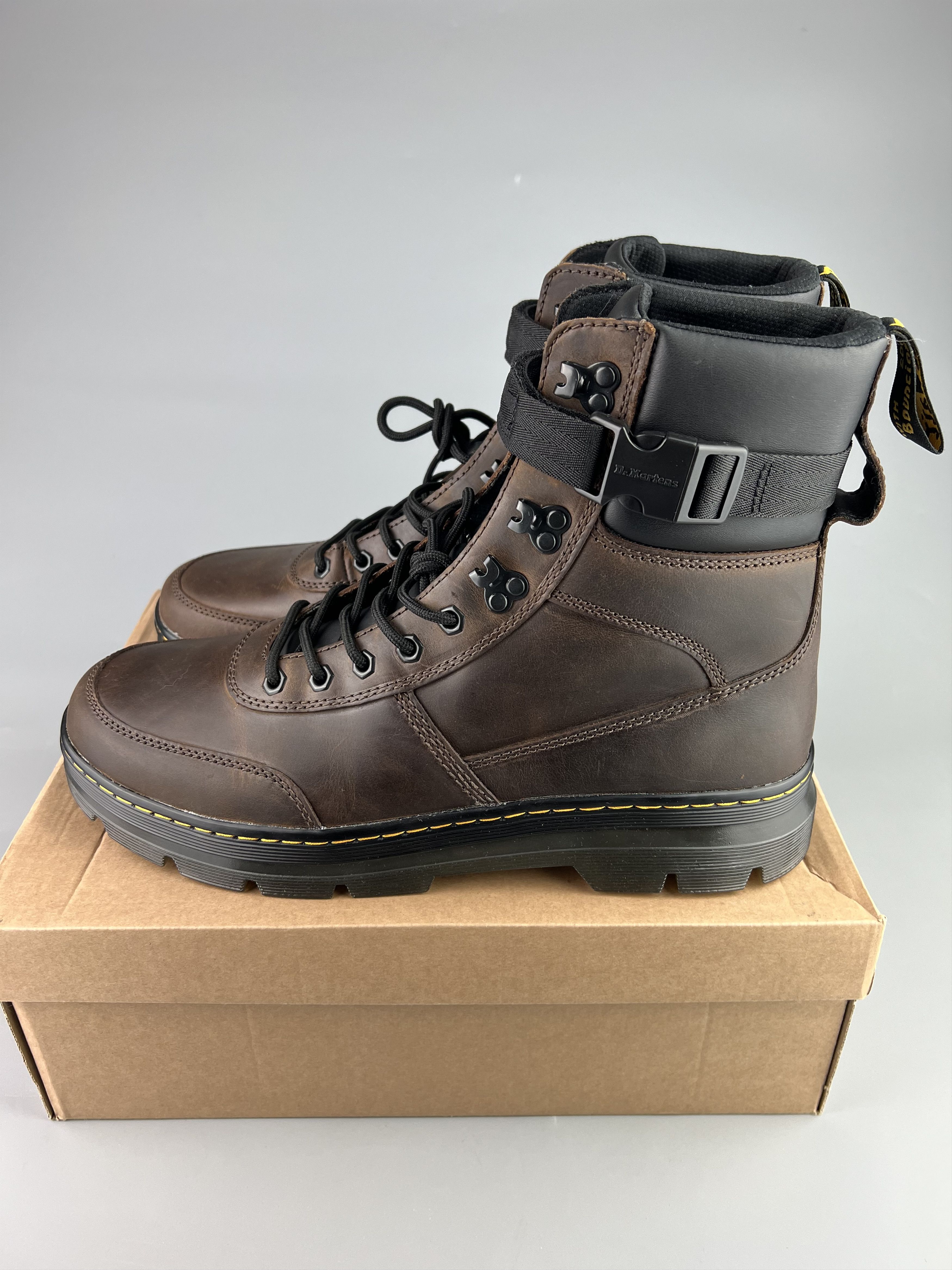 Dr. Martens US14 Dr.Martens Combs Tech Leather Boots Men's Brown Size US 14 / EU 47 - 2 Thumbnail