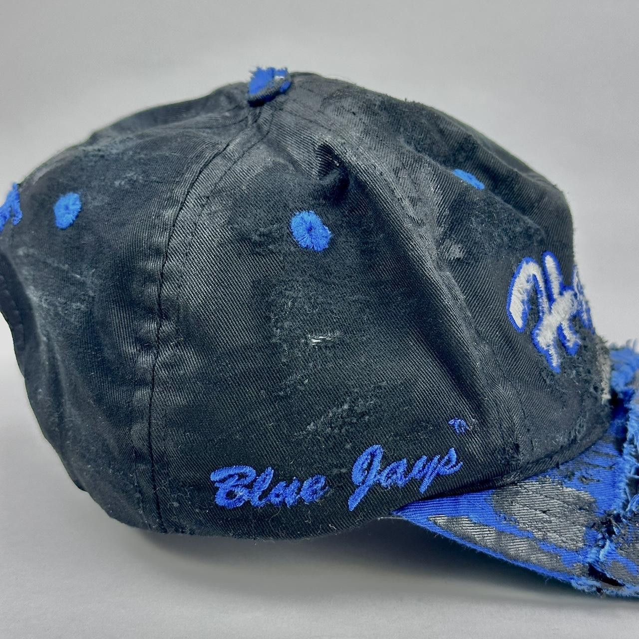 Vintage ASTROBOI* Hopkins Lacrosse Black & Blue Distressed Cap Size ONE SIZE - 5 Thumbnail