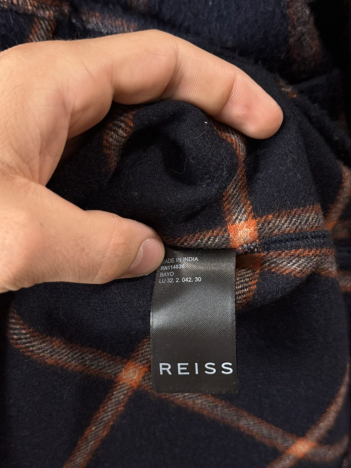 Reiss Luxury Reiss Checkered Plaid Shirt Flannel Hype Size US M / EU 48-50 / 2 - 5 Thumbnail