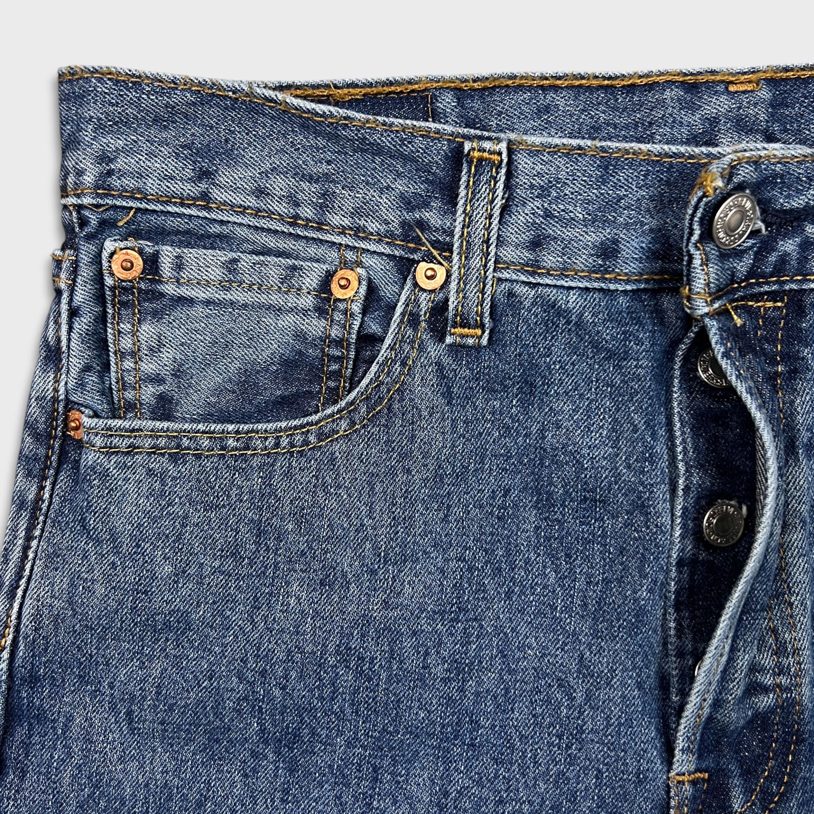 Levi's × Vintage Levi's 501 Jeans 30x30 Original Fit Straight Denim Pants Size US 30 / EU 46 - 3 Thumbnail