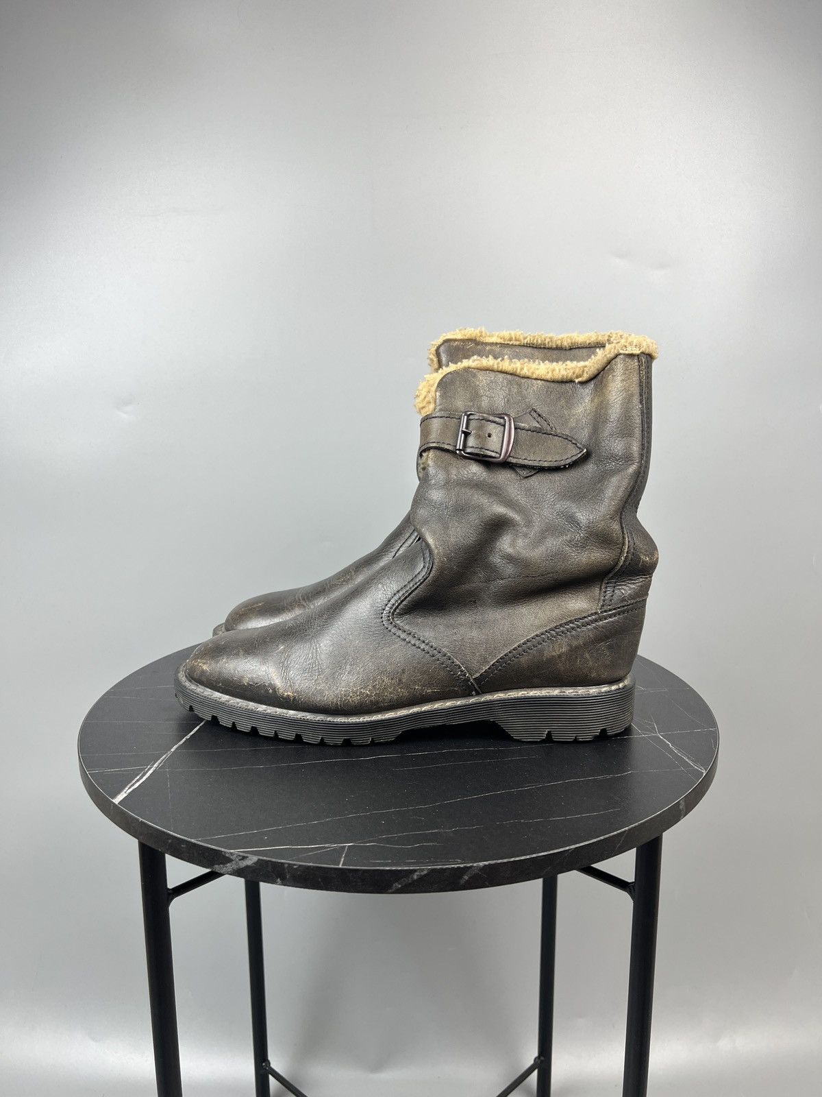 Dr. Martens Vintage Dr.Martens Leather Winter Wool Inner Boots (Y0589) Size US 8 / EU 41 - 7 Thumbnail