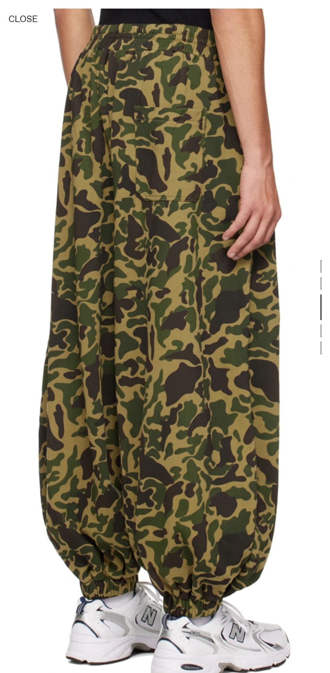 LUU DAN LU'U DAN Camoflage Green Baggy Bontan Lounge Pants XL Size US 34 / EU 50 - 3 Thumbnail