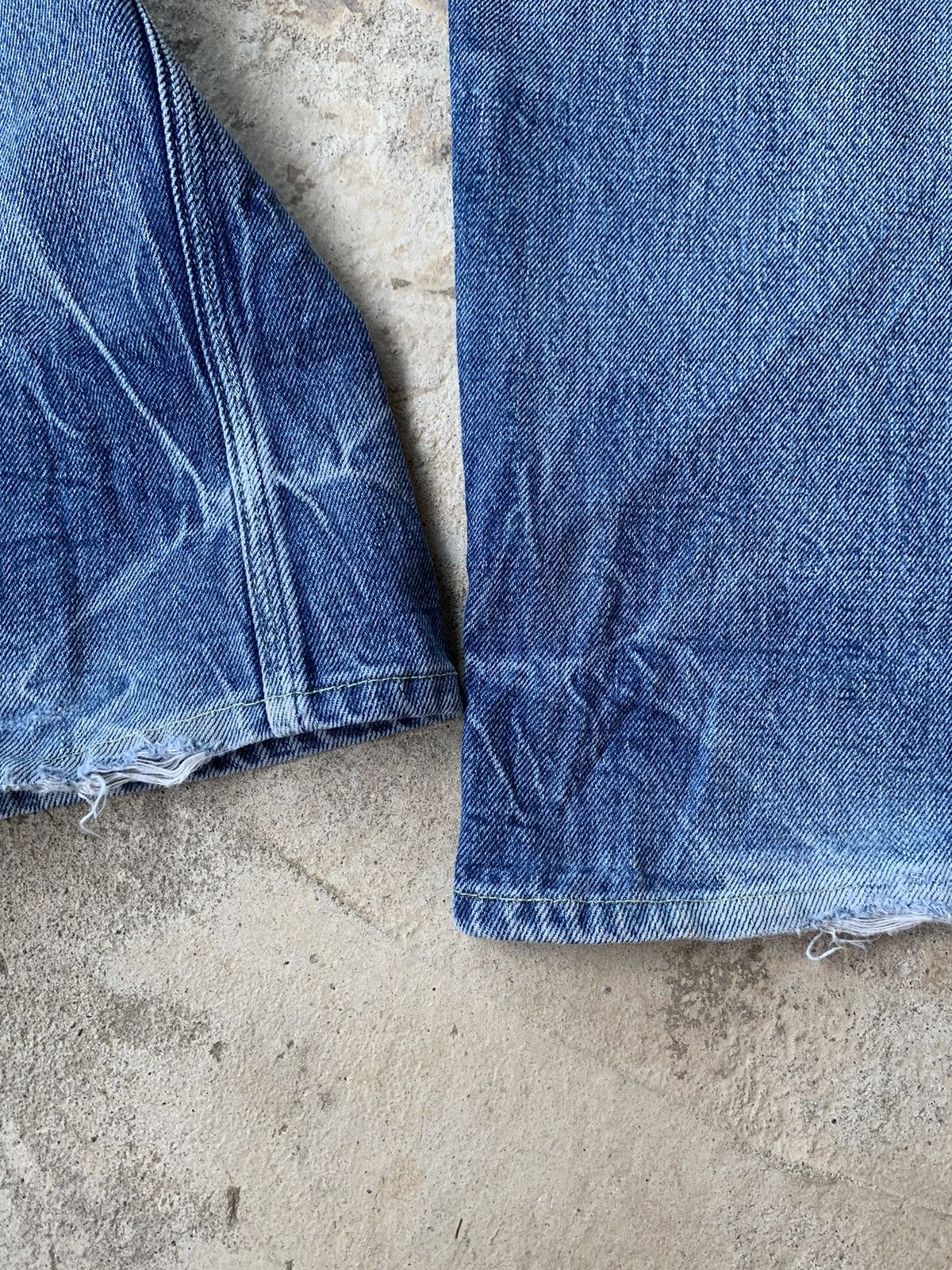 If Six Was Nine × Japanese Brand × Le Grande Bleu (L.G.B.) DISTRESSED NCFM RIELABO SELVEDGE DENIM Size US 32 / EU 48 - 23 Thumbnail