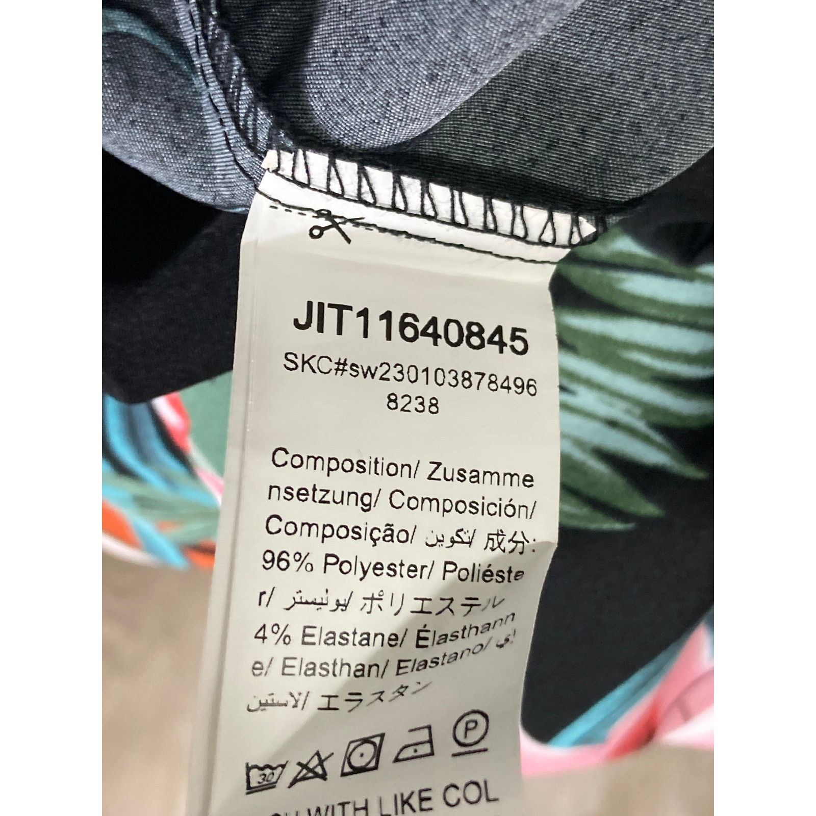 Other Emery Rose Women's Large Wide-Leg Pants Black Tropical Size 28" / US 6 / IT 42 - 2 Thumbnail