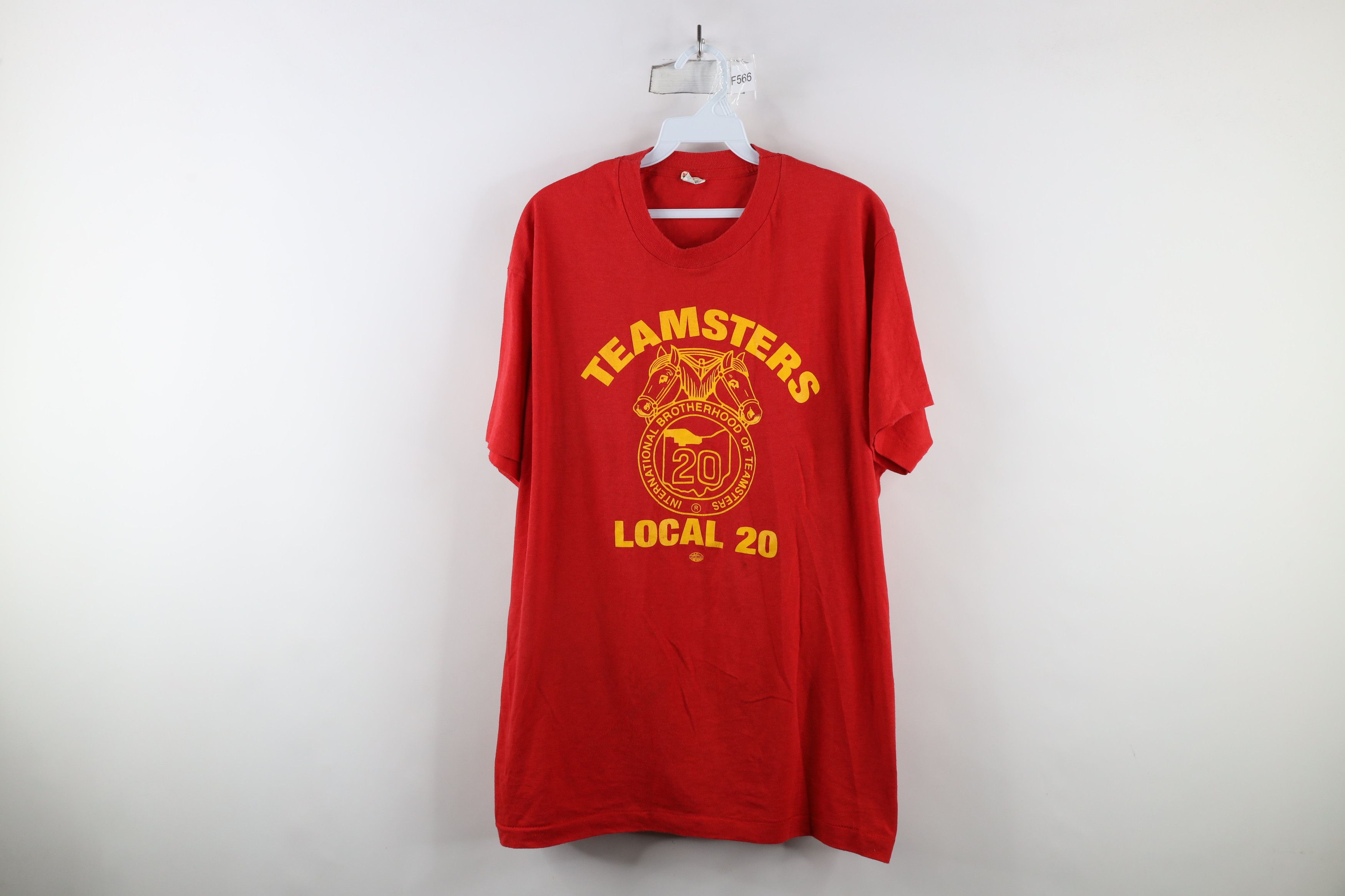Vintage Vintage 90s 60th Anniversary Teamsters Local 20 T-Shirt USA Size US XXL / EU 58 / 5 - 1 Thumbnail