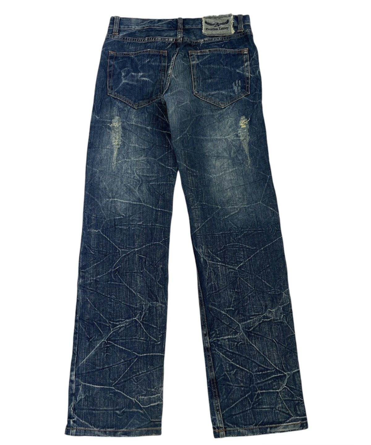 Japanese Brand × Jean Vintage distressed & thrash japanese jeans Size US 30 / EU 46 - 2 Thumbnail