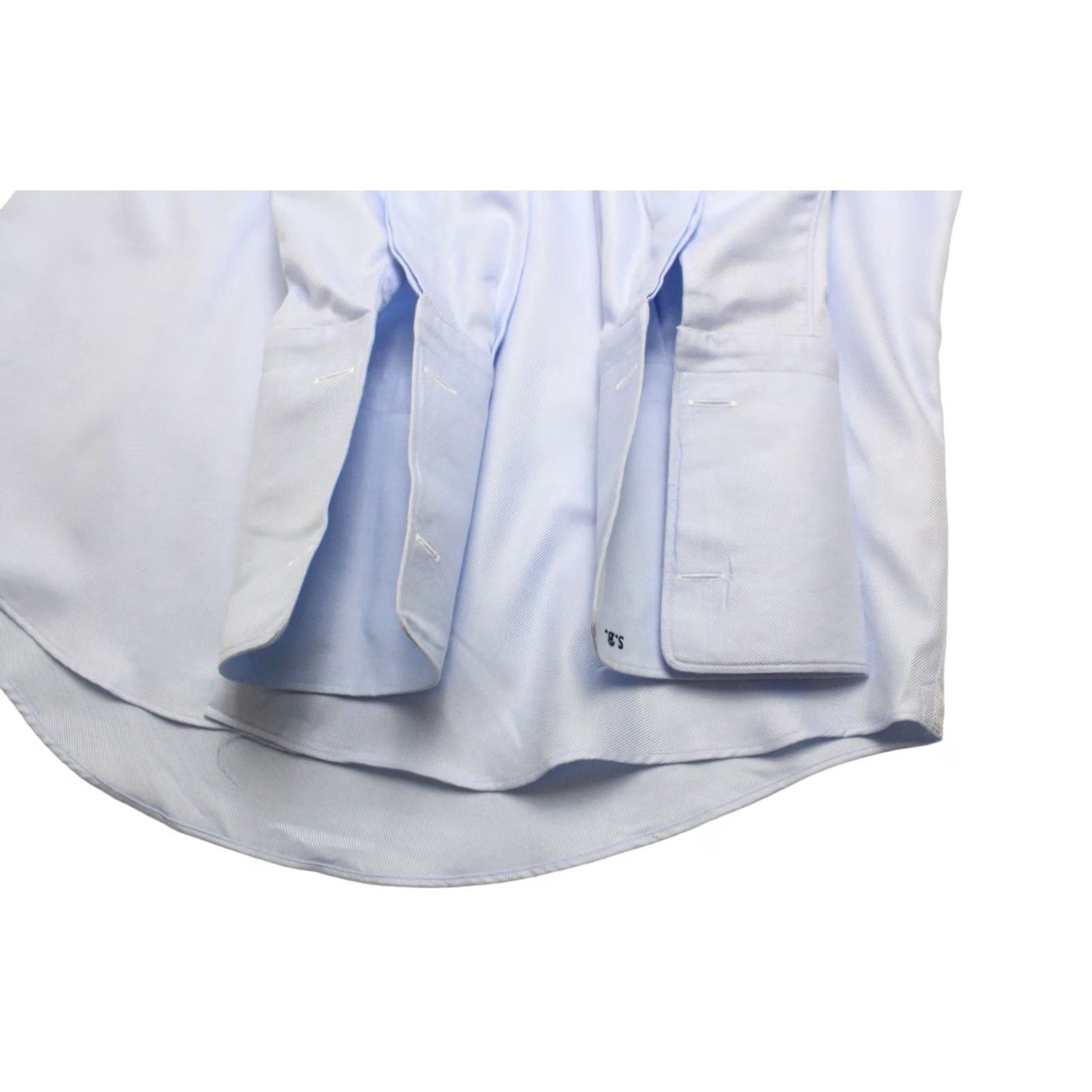 Suitsupply Suitsupply Extra Slim Fit Formal Shirt Blue Cutaway Neck LARGE Mens Shirt Dress Shirt Shirt, Blue, Formal, Business, Long Sleeve, Cotton, Button-Up Size 42R - 5 Thumbnail