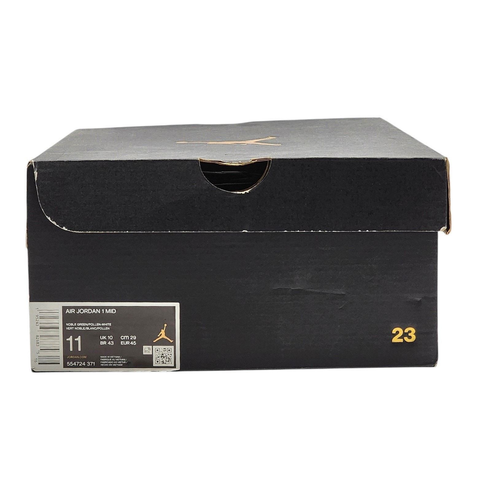 Jordan Brand 1 Mid 554724-371 Leather Sneakers Noble Green US 11 Size US 11 / EU 44 - 12 Thumbnail