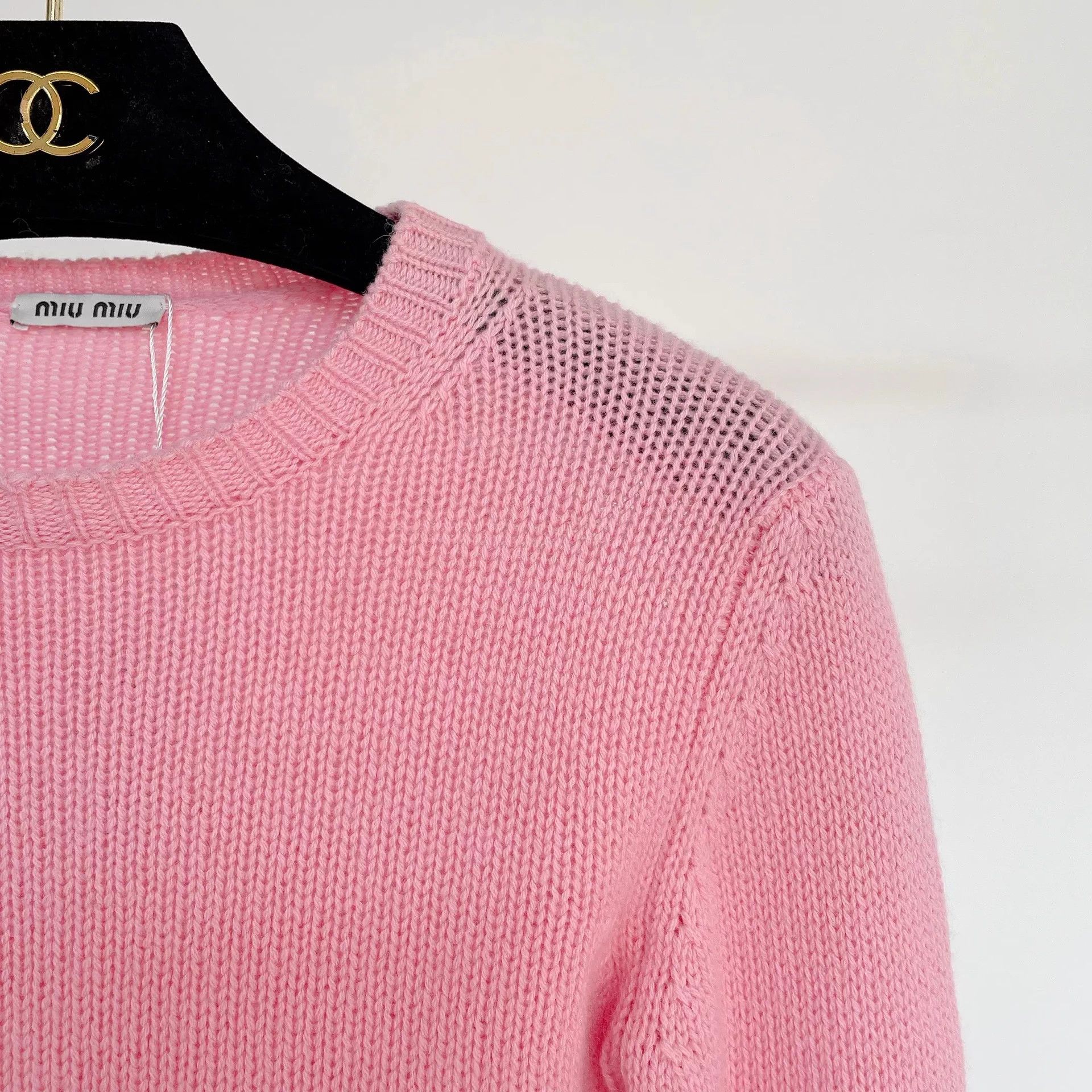 Miu Miu Miu Miu pink knit top women's 36 Size XS / US 0-2 / IT 36-38 - 3 Thumbnail