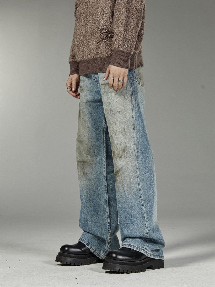 Japanese Brand × Jean Retro loose high street wide leg jeans Size US 32 / EU 48 - 1 Thumbnail