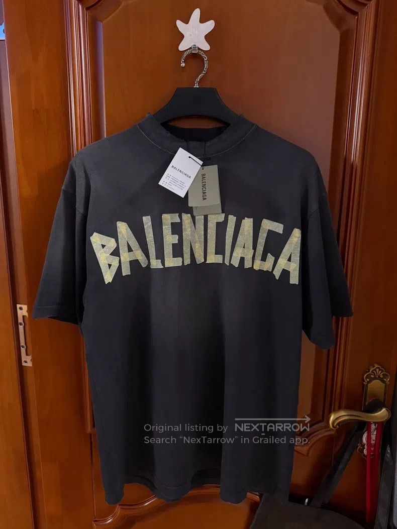 Balenciaga Balenciaga Tape Short Sleeve Size US XS / EU 42 / 0 - 1 Thumbnail