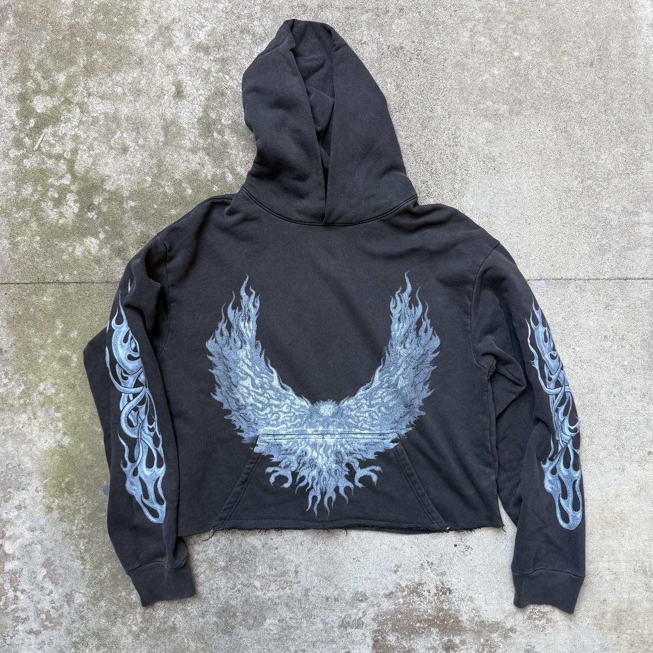 basketcase gallery Basketcase Gallery Moltres Hoodie Cropped Tribal XXL RARE Size US XXL / EU 58 / 5 - 1 Thumbnail