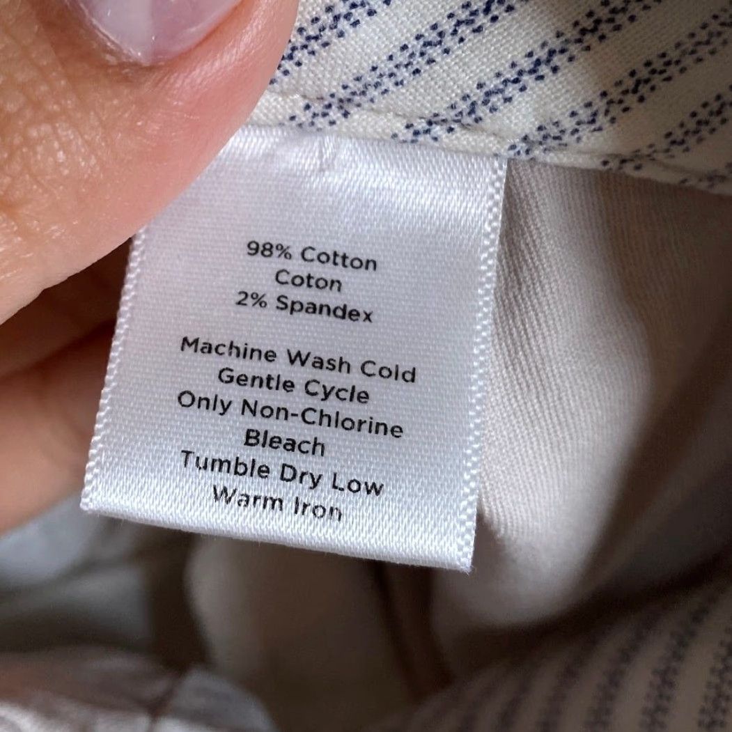 Talbots Talbots Womens Pants Tan Mid Rise Signature Ankle Cropped Stretch 10 Slit? No Size 32" / US 10 / IT 46 - 6 Thumbnail