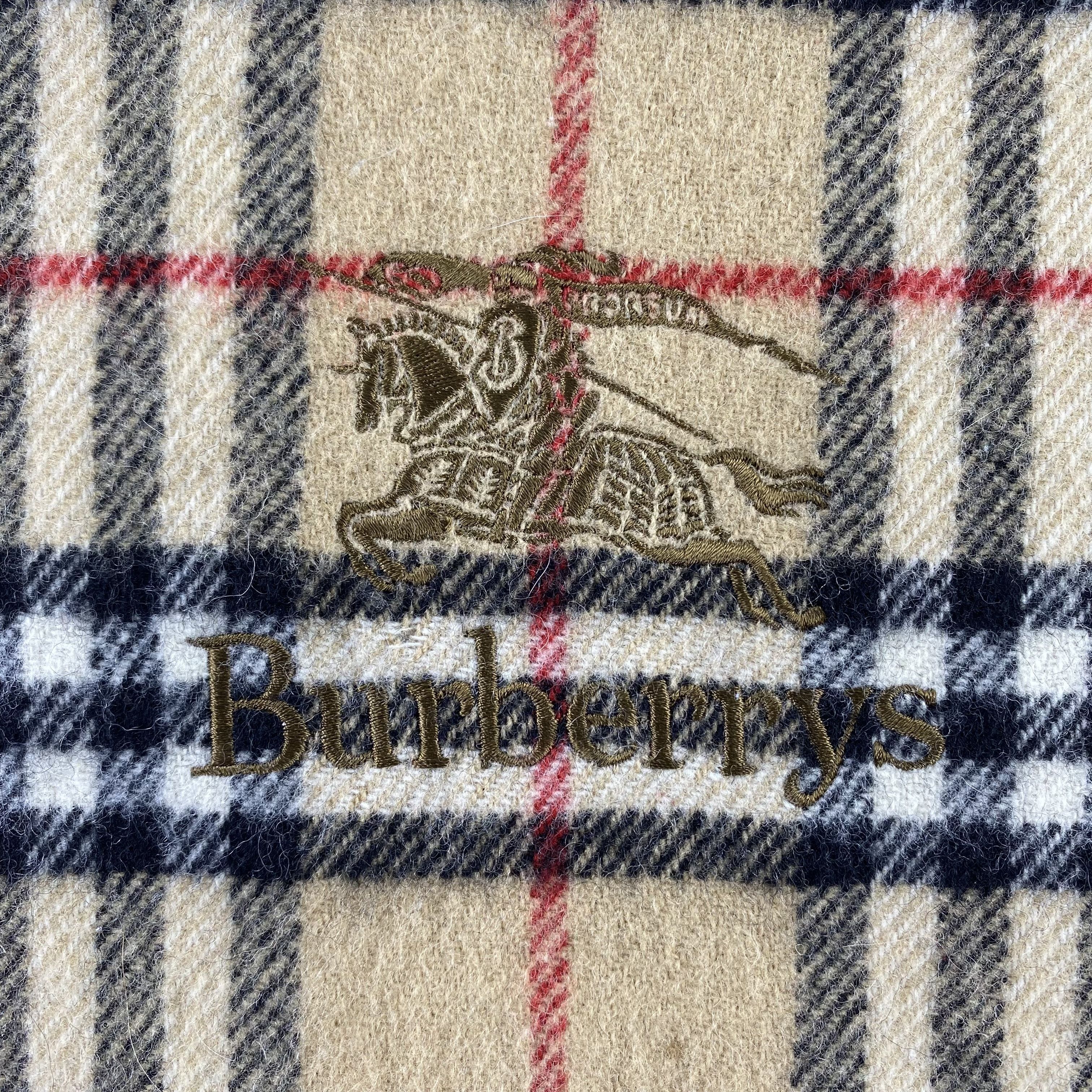 Burberry × Vintage Burberry Scarf Neck Wrap Big Size Muffler Size ONE SIZE - 3 Thumbnail