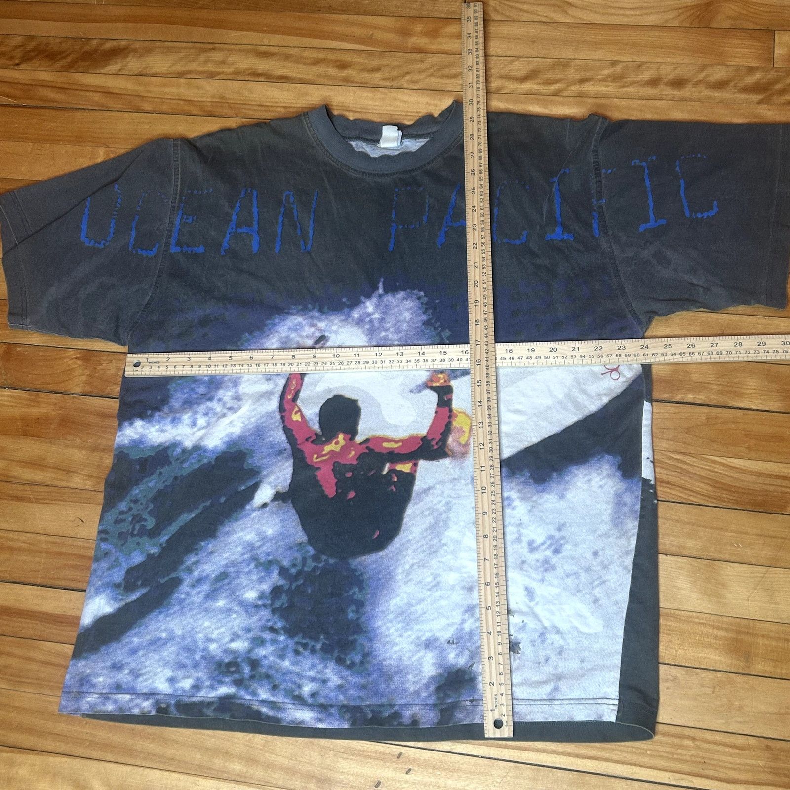 Ocean Pacific Crazy Vintage 90s Ocean Pacific Surfer AOP XL Size US XL / EU 56 / 4 - 3 Thumbnail