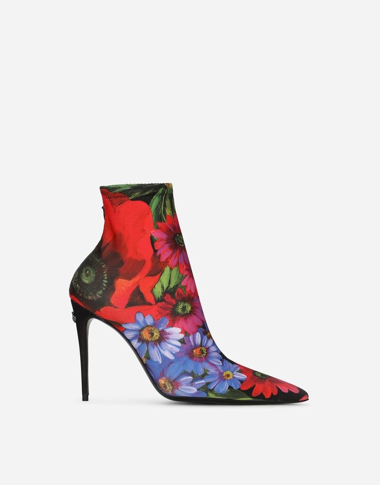o1y0825 Spike Heel Ankle Boots in Multicolor