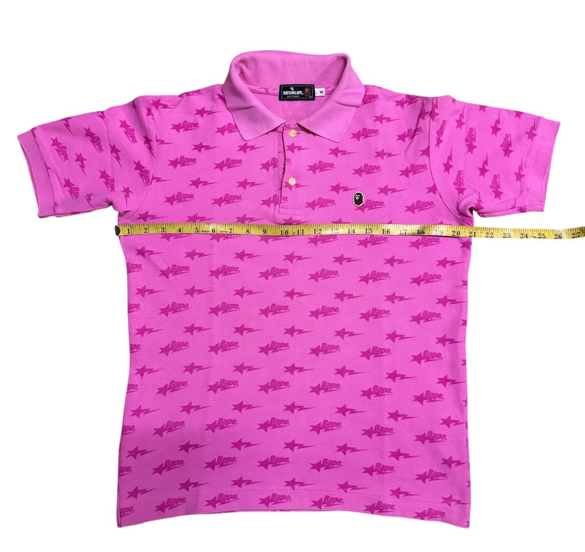 Bape Bape Polo Shirt Bapesta Logo pink Size US M / EU 48-50 / 2 - 6 Thumbnail