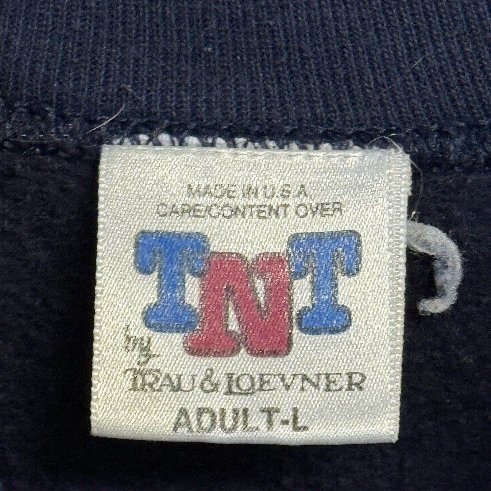 Vintage Vintage 90s Notre Dame Sweatshirt Mens Large Blue Crew Neck Size US L / EU 52-54 / 3 - 6 Thumbnail