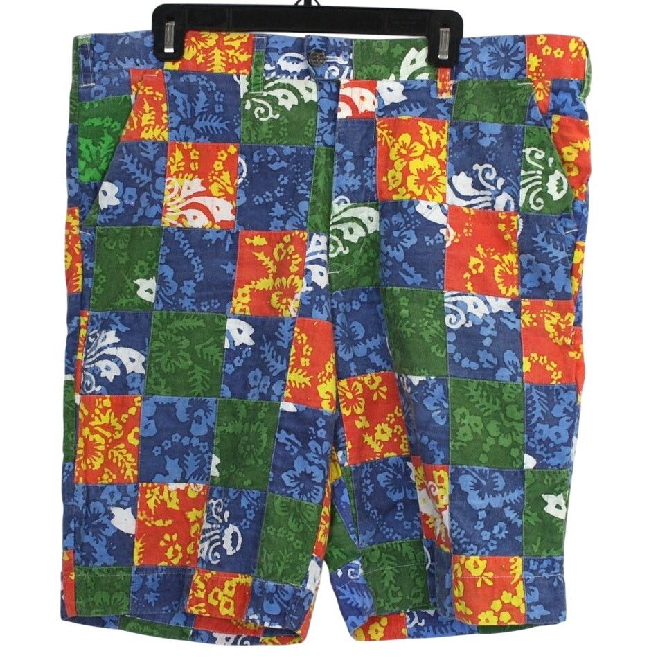 John Dalia Loudmouth Golf Shorts 38 Patchwork Floral Casual John Daly Size US 38 / EU 54 - 1 Thumbnail