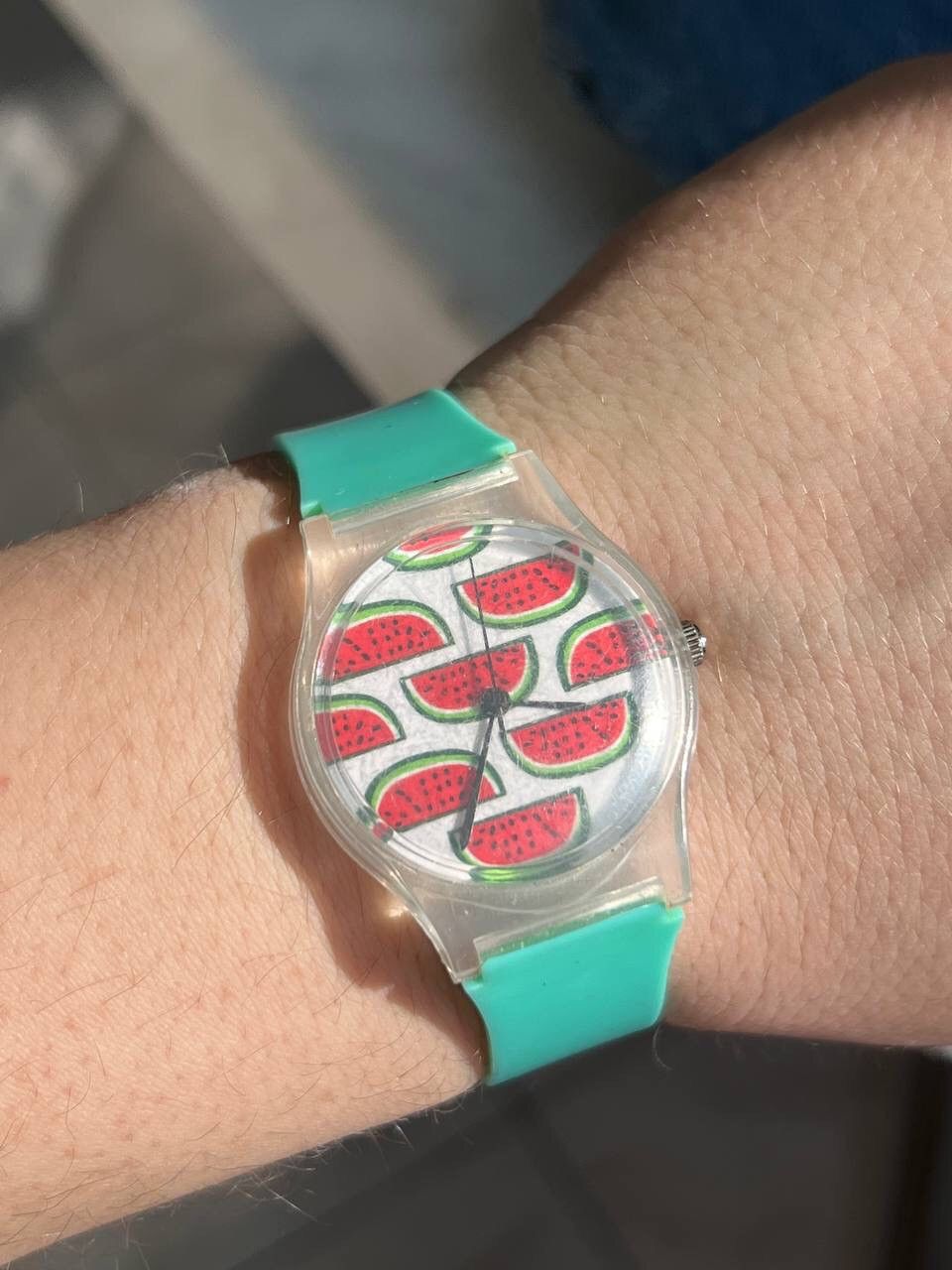 Japanese Brand × Vintage Vintage Watermelon 🍉 Summer Japanese style futuristic Watch Size ONE SIZE - 1 Thumbnail
