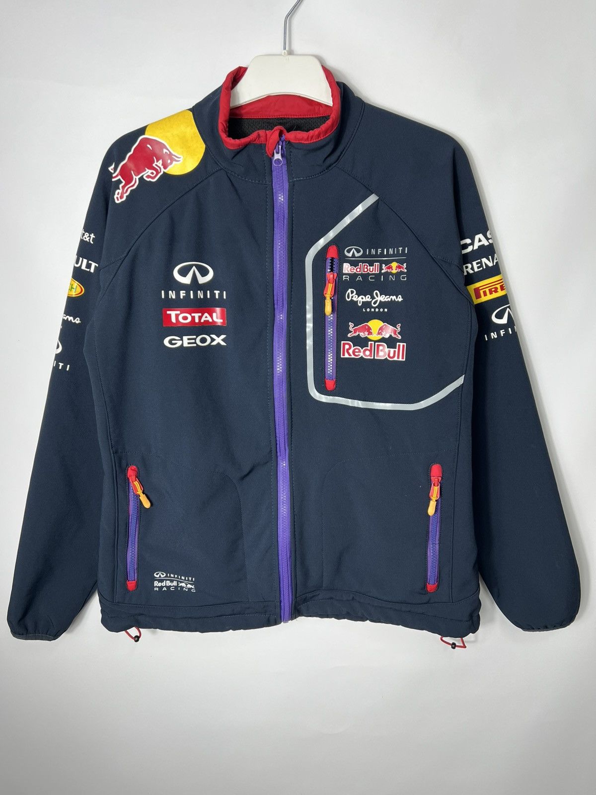 Pepe Jeans Vintage Pepe Jeans Red Bull Infiniti Softshell Racing Jacket Size US S / EU 44-46 / 1 - 1 Thumbnail
