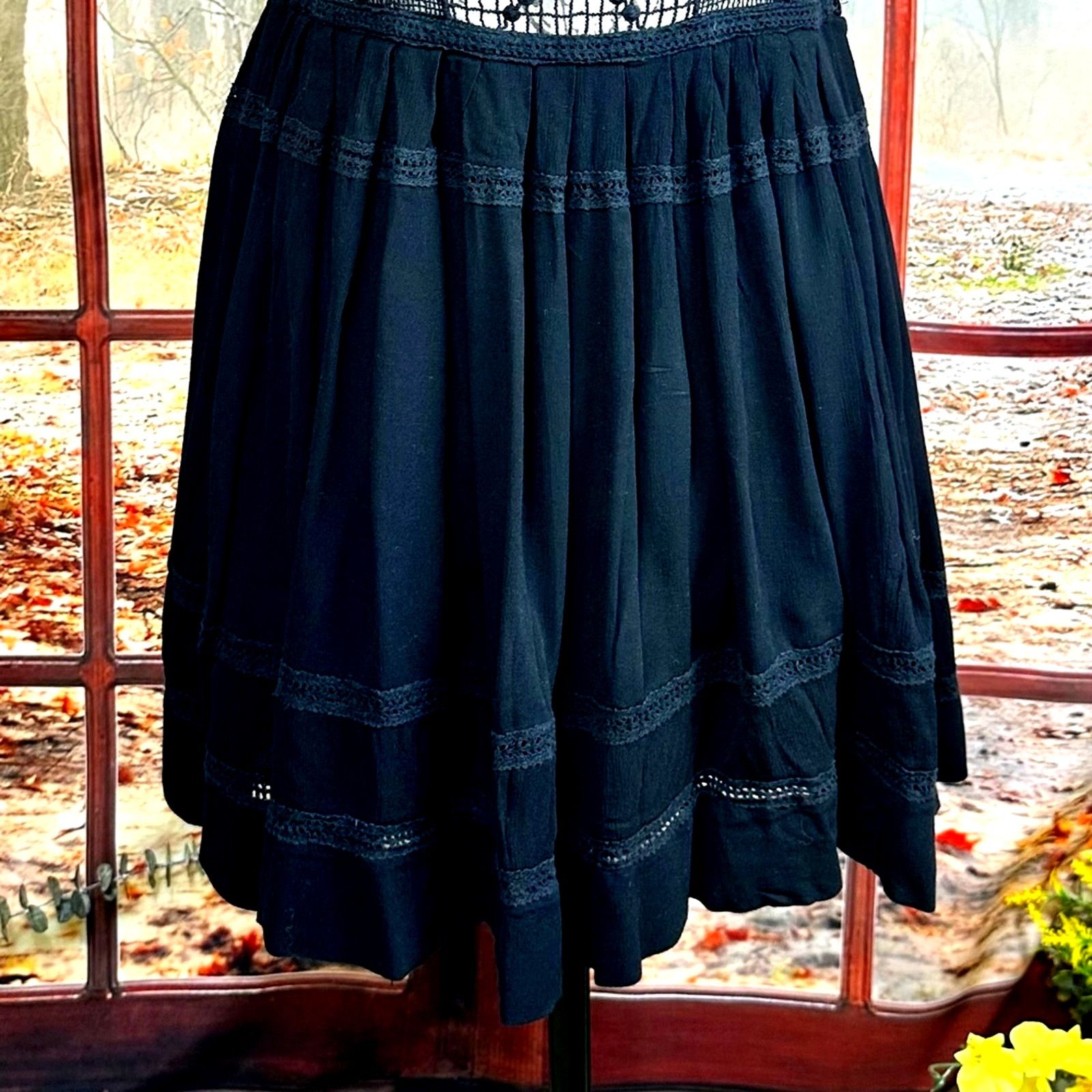 Free People Free People Emily Crocheted Illusion Little Black Dress S Size S / US 4 / IT 40 - 9 Thumbnail