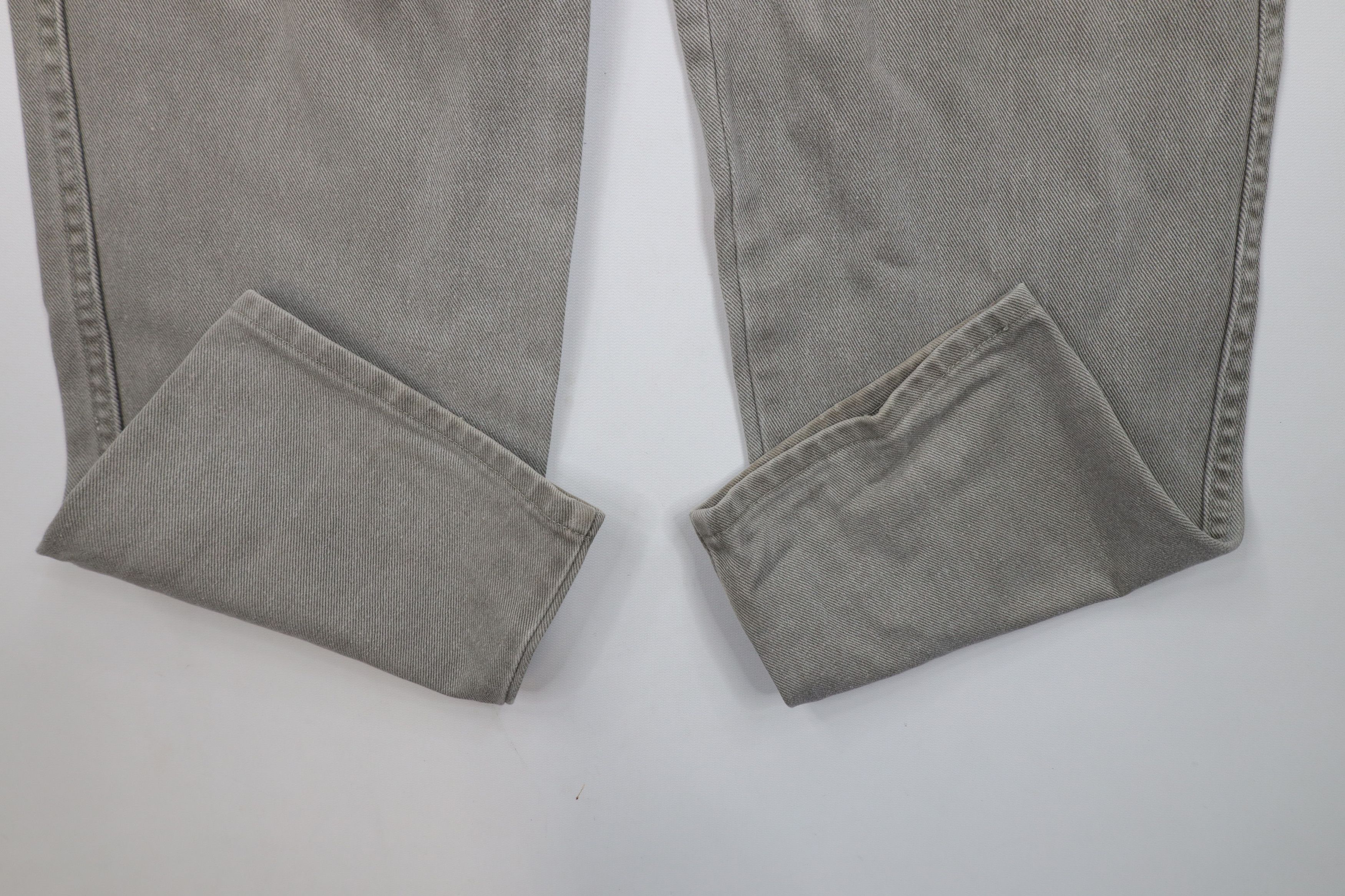 Eddie Bauer × Vintage Vintage 90s Eddie Bauer Leg Denim Jeans Gray Cotton USA Size US 32 / EU 48 - 5 Thumbnail