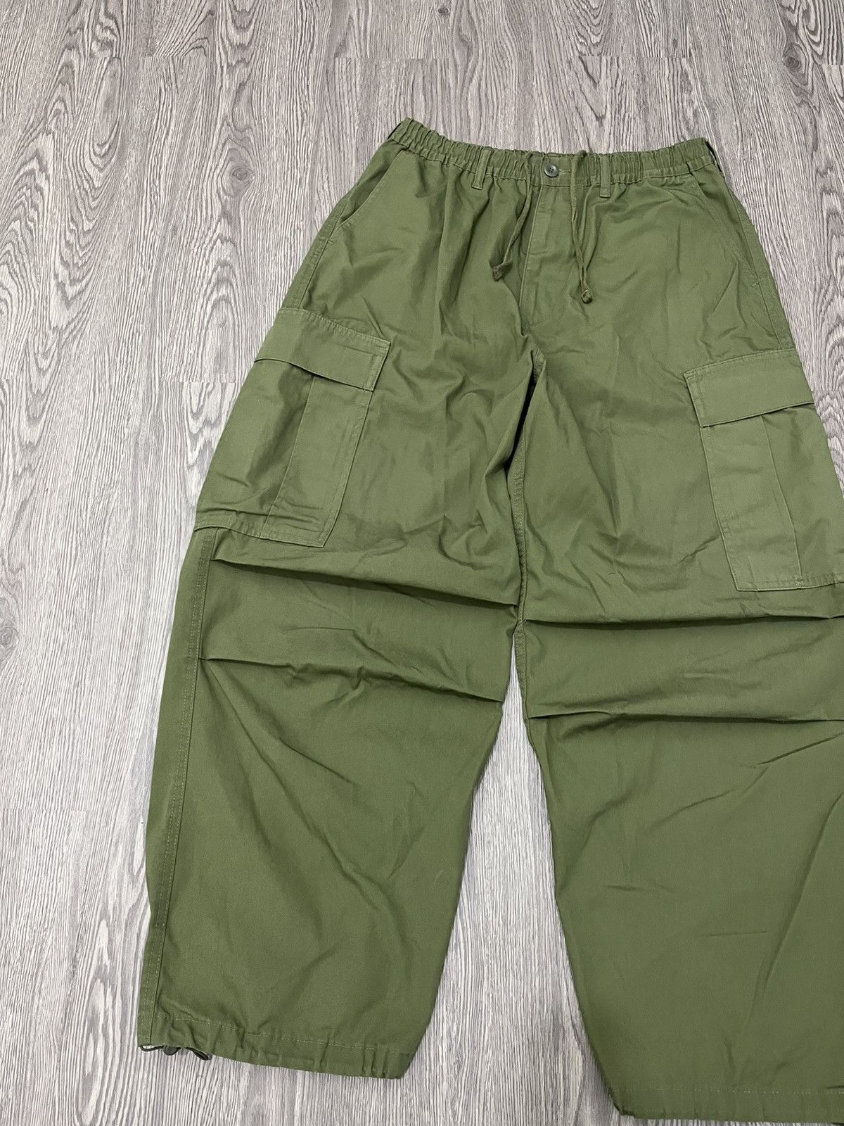 Yohji Yamamoto 🇯🇵Gu Super Wide Yohji Yamamoto Style Cargo Pants Size US 31 - 2 Thumbnail