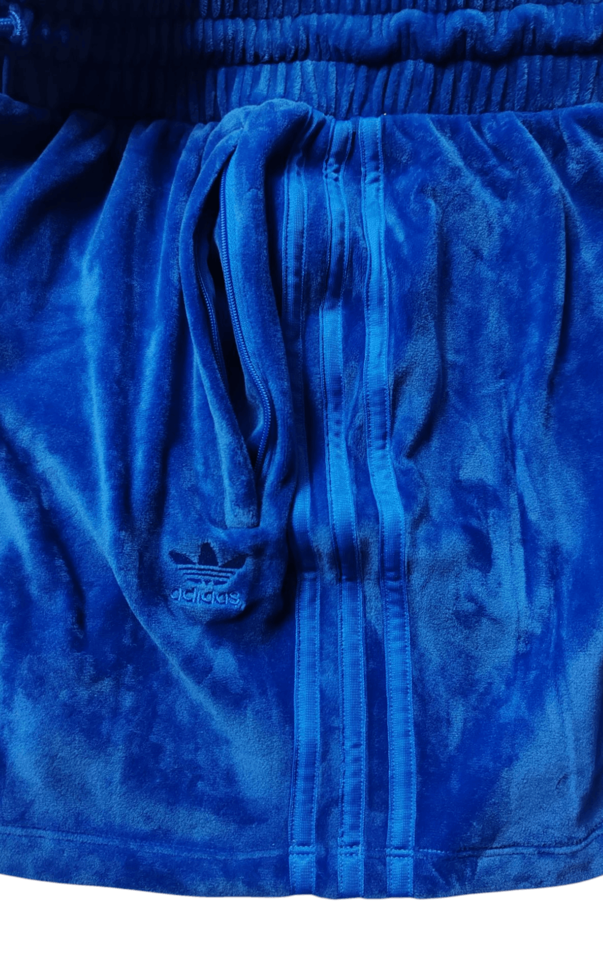 Adidas × Jeremy Scott Jeremy Scott Adidas JS Velour Blue Mini Skirt UK 8 Japan L Size 27" / US 4 / IT 40 - 5 Thumbnail