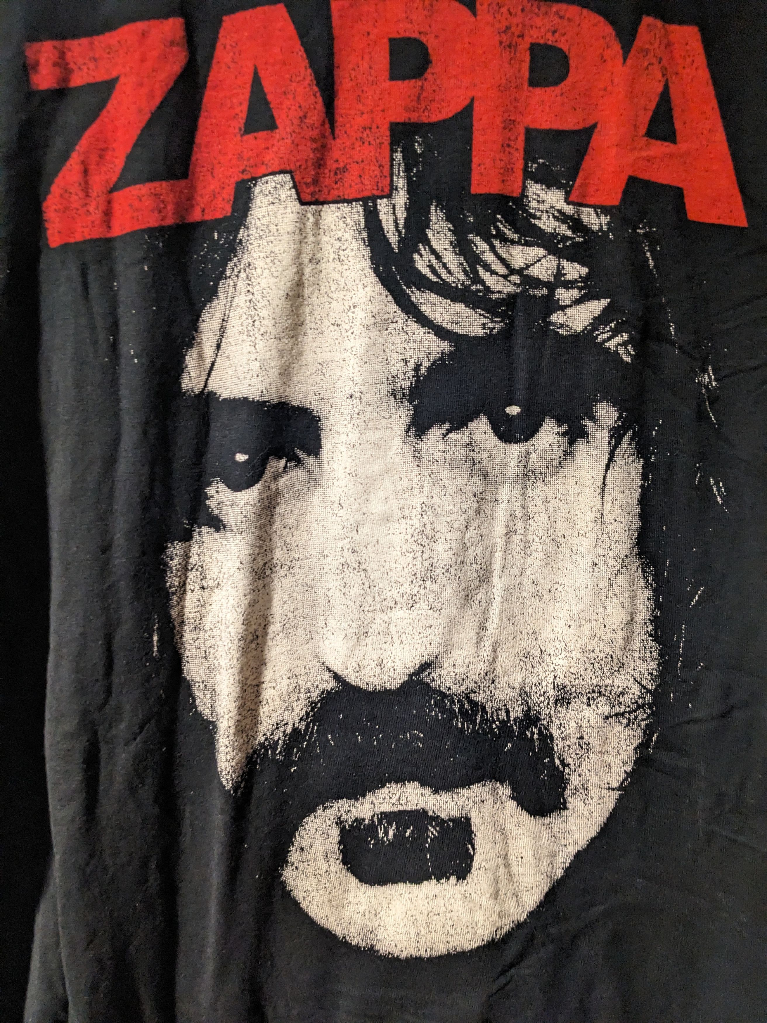 Cat Zappa Vetements Vintage Frank Zappa Band Tour Black 3X-Large T