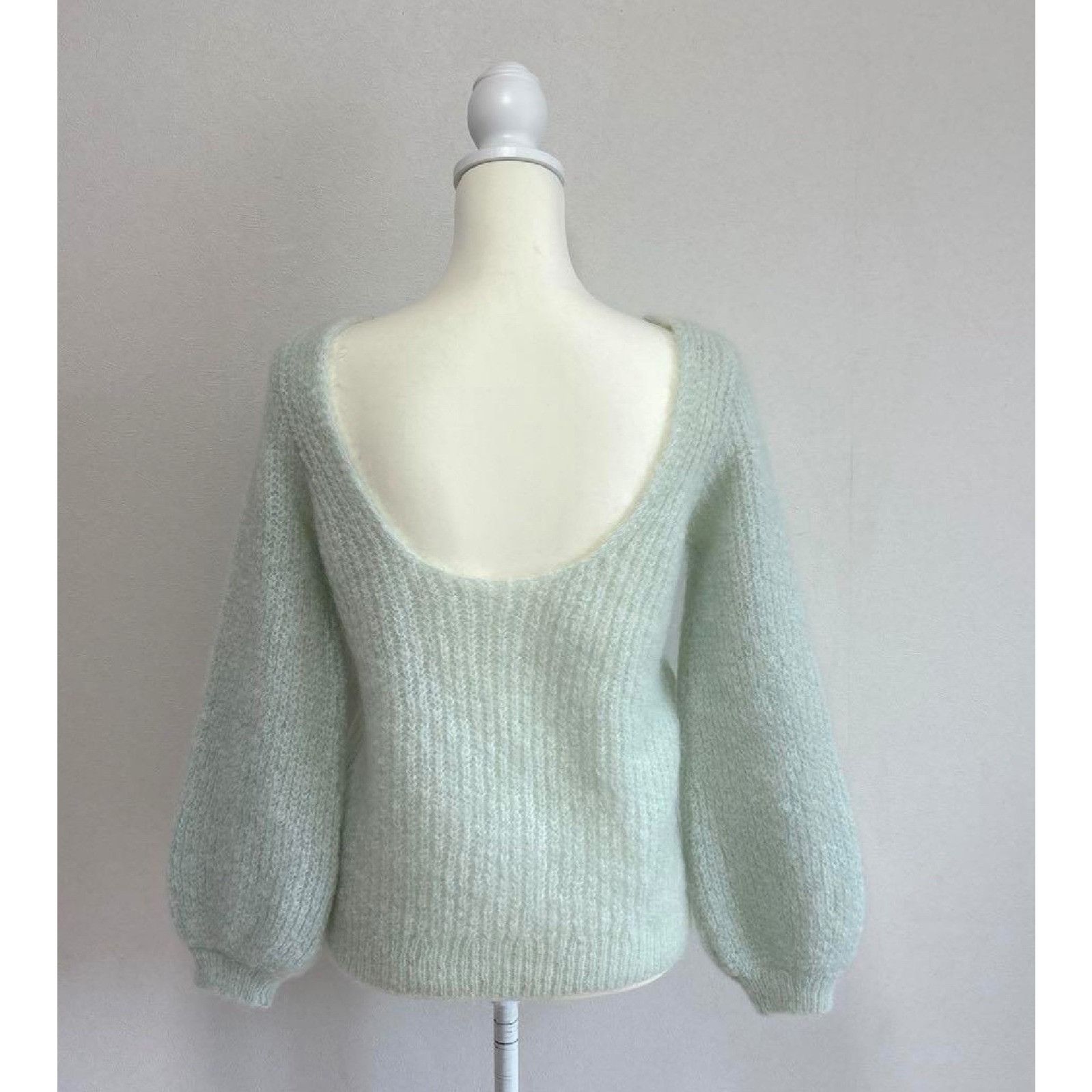 Sezane Rare Sezane mint light green Italy jumper sweater SZS Size S / US 4 / IT 40 - 3 Thumbnail