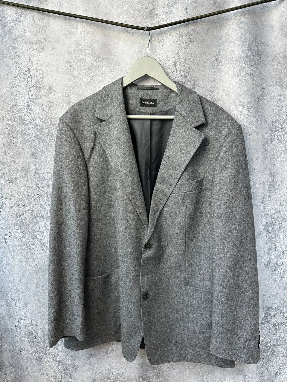 BENVENUTO. Benevenuto Tailored Blazer Suit Jacket Wool Classic Size 54R - 1 Thumbnail