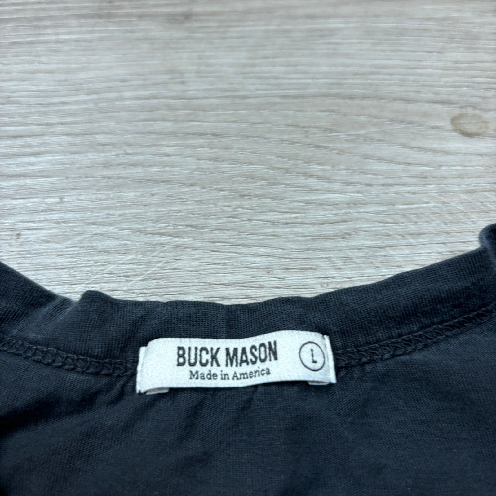 Buck Mason Buck Mason Slub Curved Hem Tee Shirt Men's Large Minimalist Size US L / EU 52-54 / 3 - 4 Thumbnail