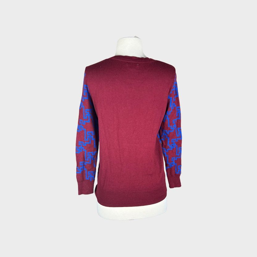 Merona Merona | Women's Geometric Pattern Sweater | Medium Size M / US 6-8 / IT 42-44 - 4 Thumbnail