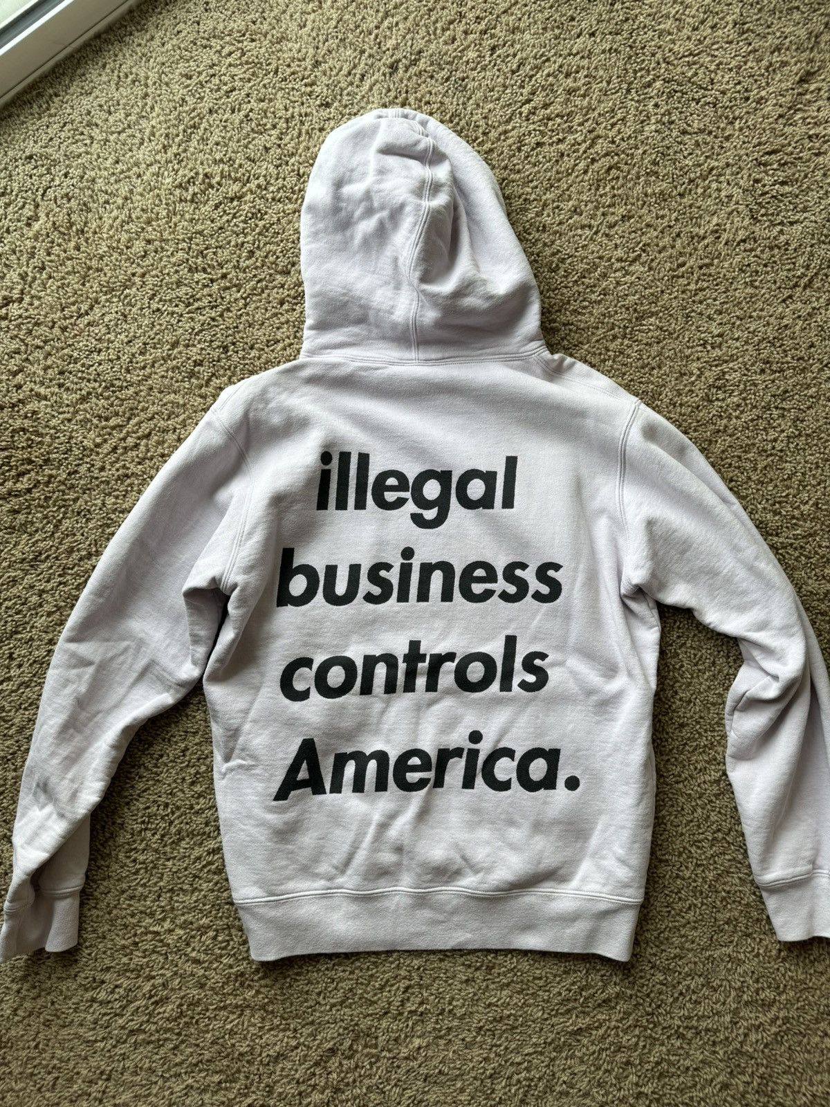 Supreme Illegal Business Controls America Hoodie | Grailed