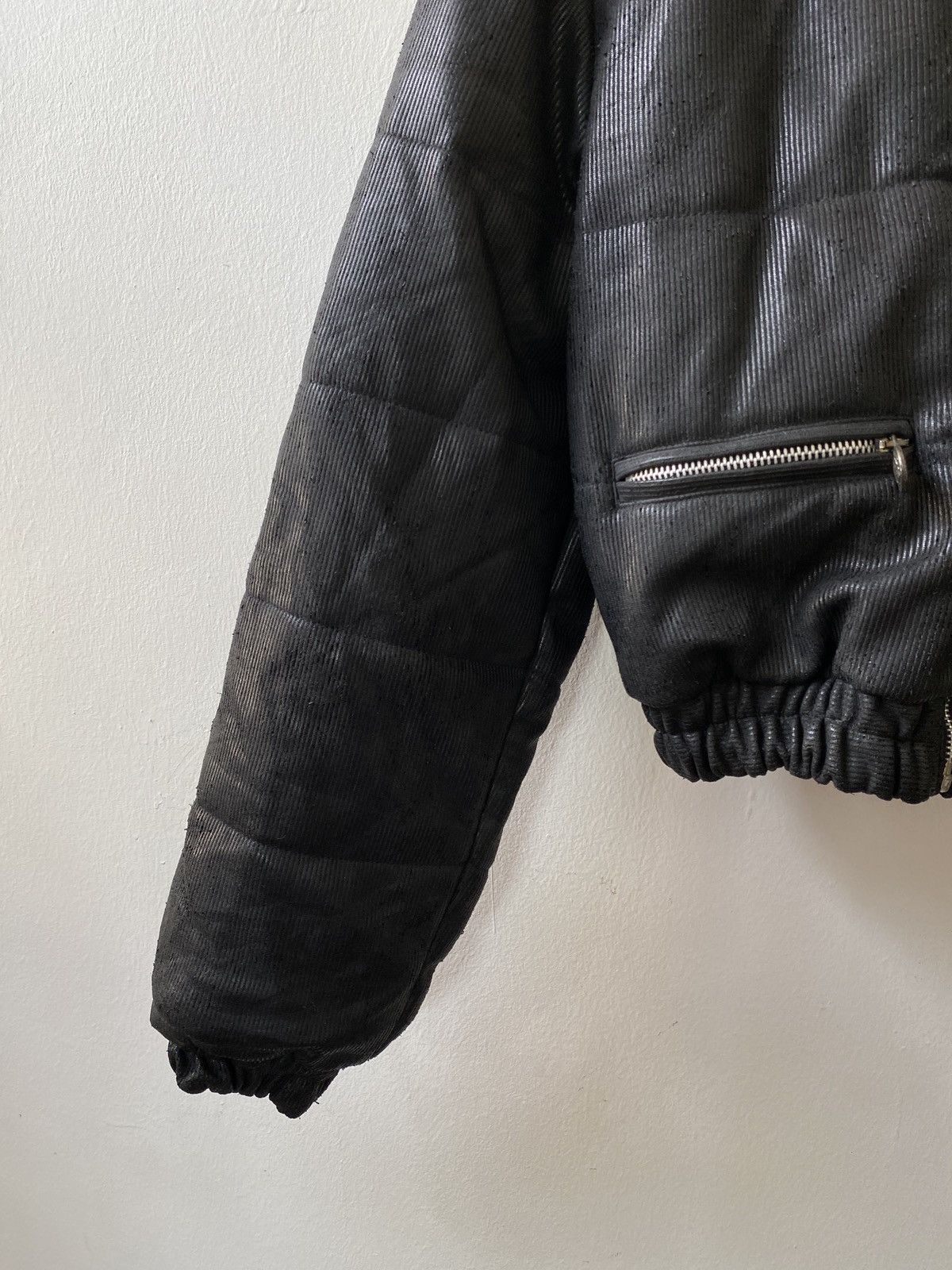 Versace Jeans Couture Vintage Versace Jeans Couture Waxed Puffer Jacket Size US XS / EU 42 / 0 - 4 Thumbnail